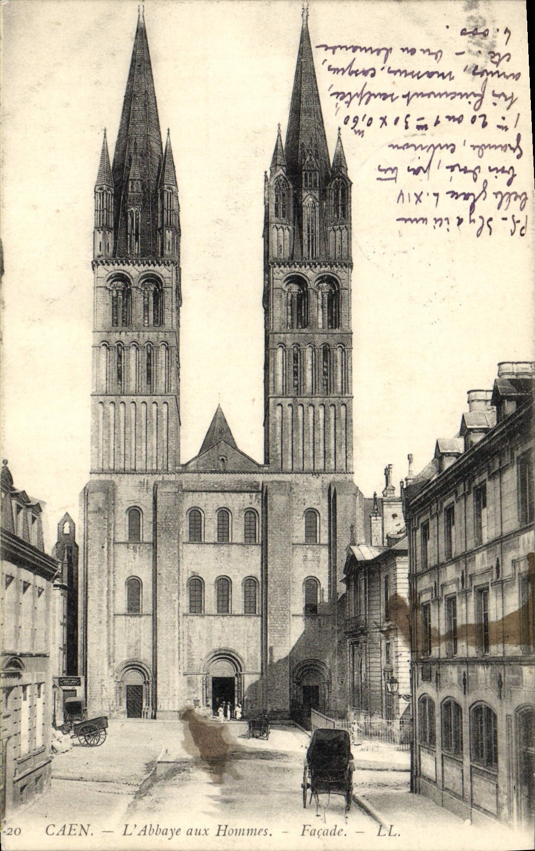 CPA Caen L'abbaye aux hommes