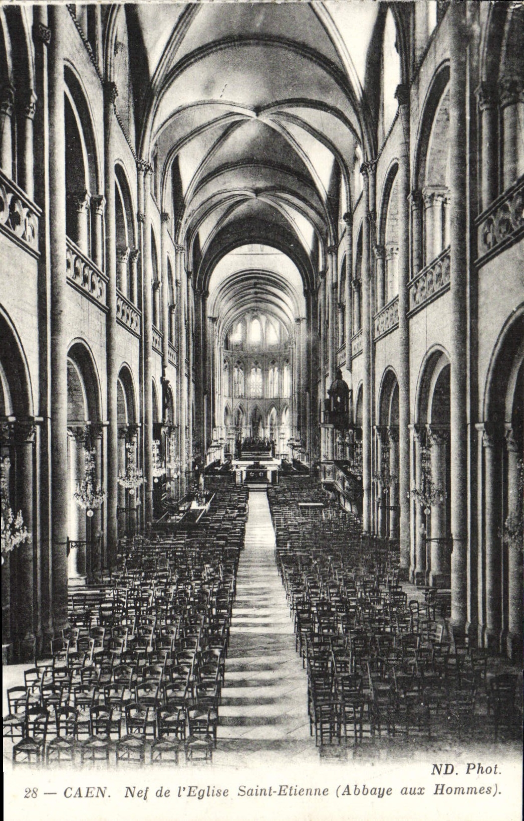 CPA Caen Nej de l'eglise saint etienne Abbaye aux hommes