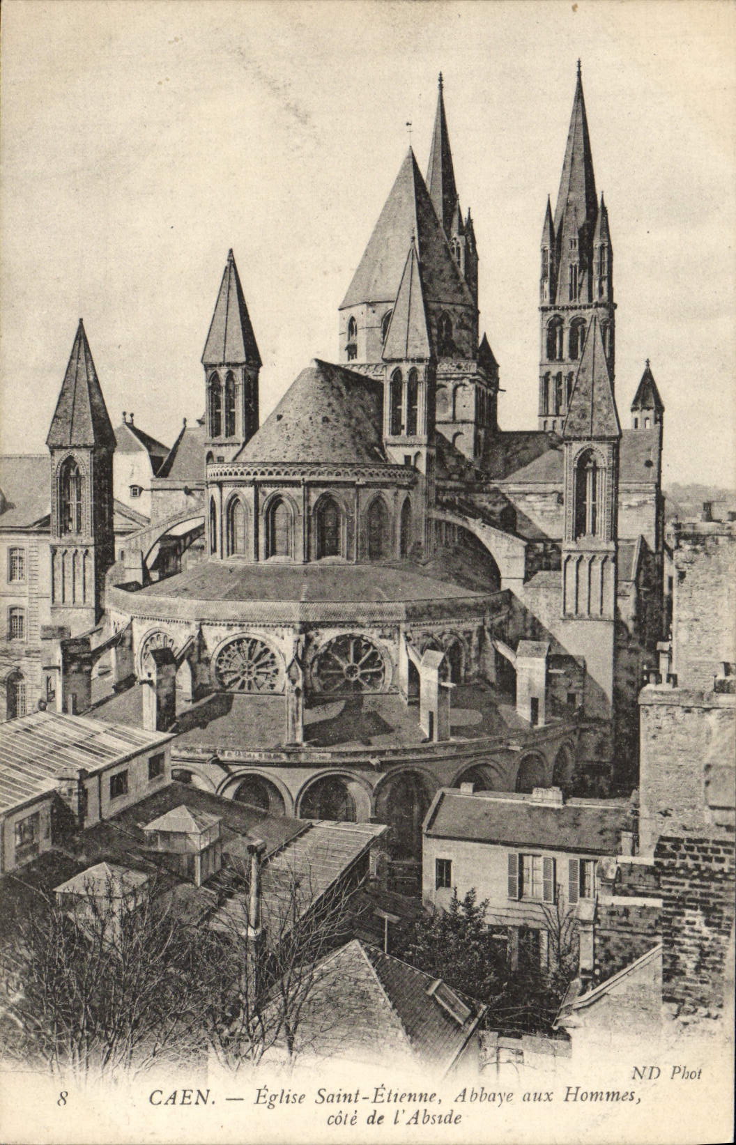 CPA Caen Eglise saint etienne abbaye aux hommes