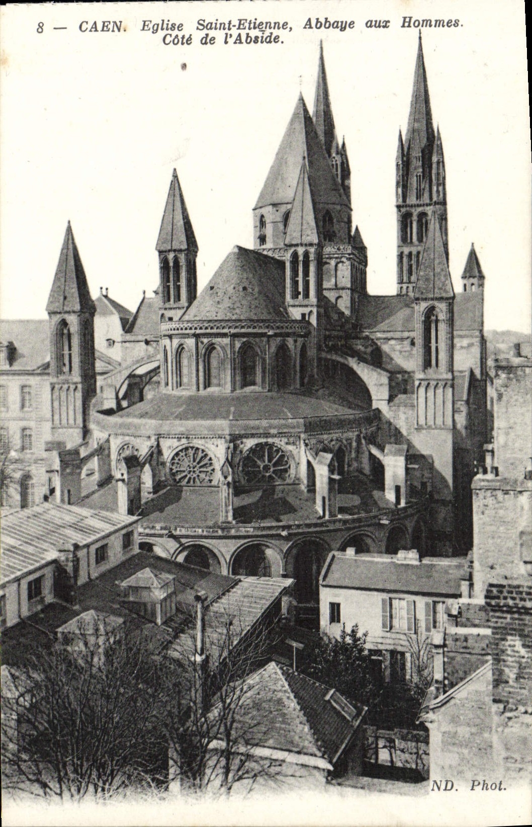CPA Caen Eglise saint etienne abbaye aux hommes