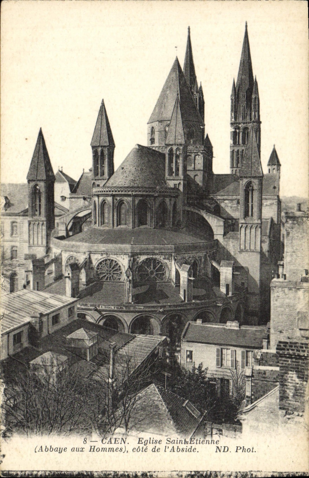 CPA Caen Eglise saint etienne abbaye aux hommes