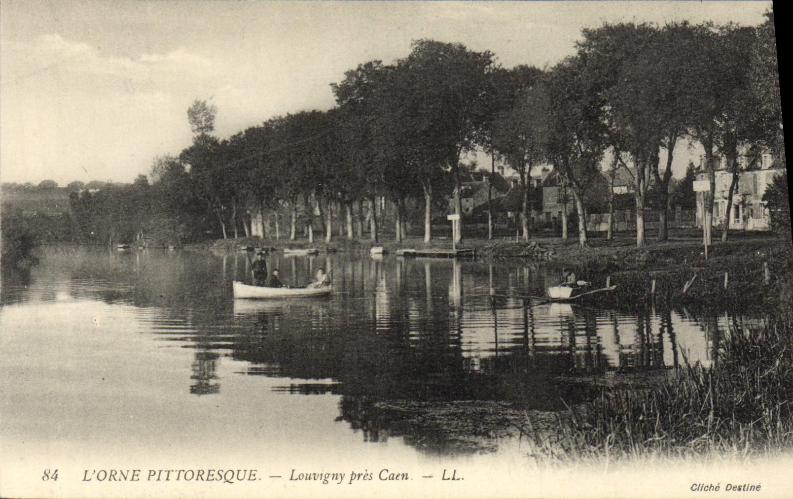 VINTAGE POSTCARD picturesque Orne Louvigny close Caen