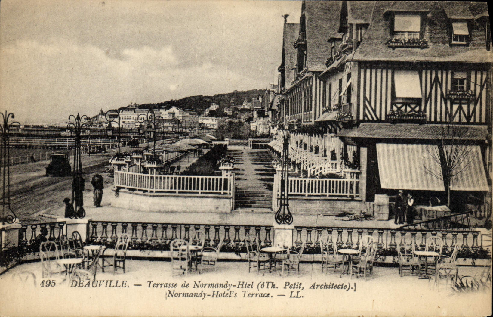 CPA Deauville terrasse de Normandy hotel