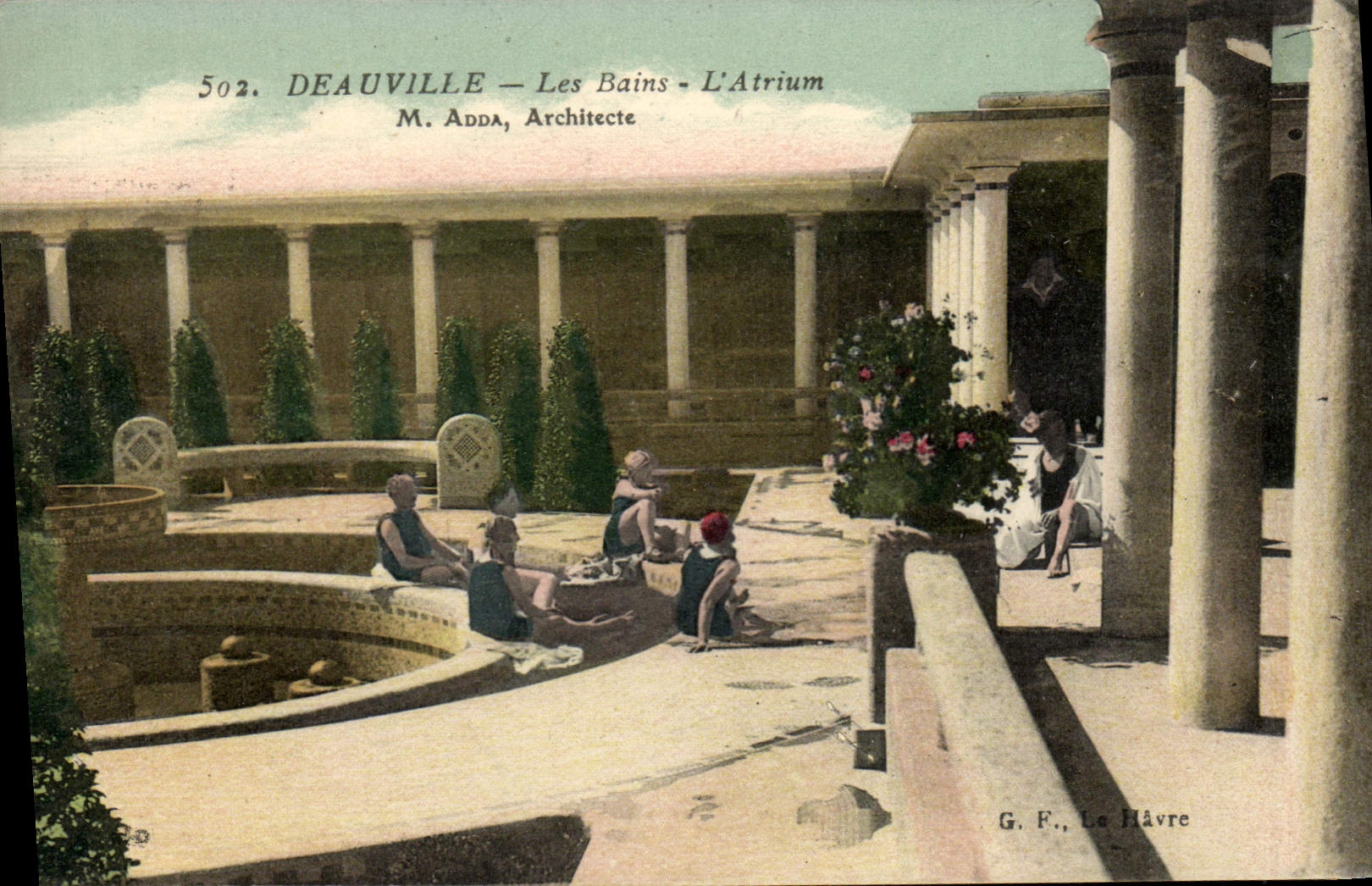 CPA Deauville Les bains l'atrium