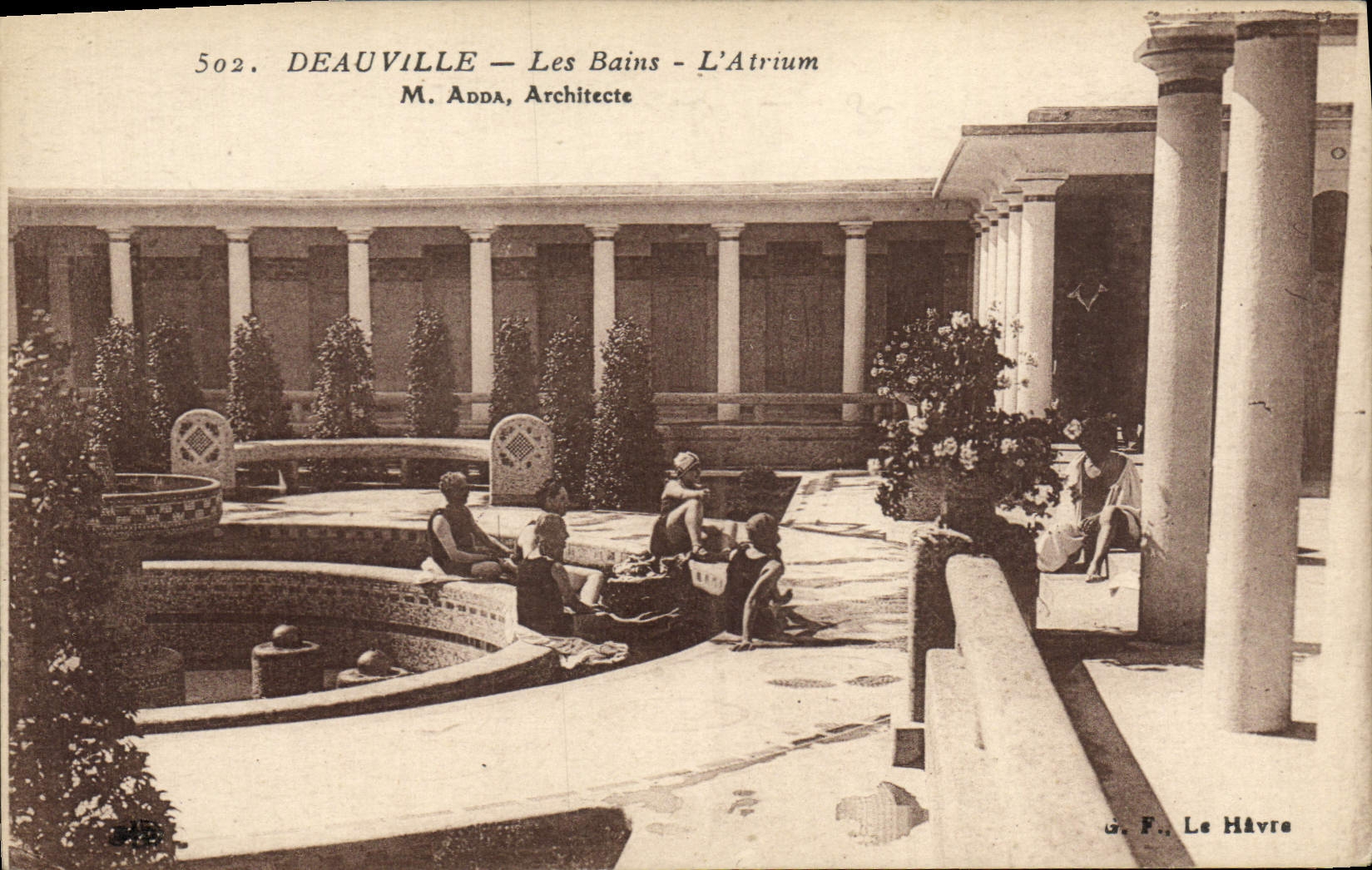 CPA Deauville les bains l'atrium