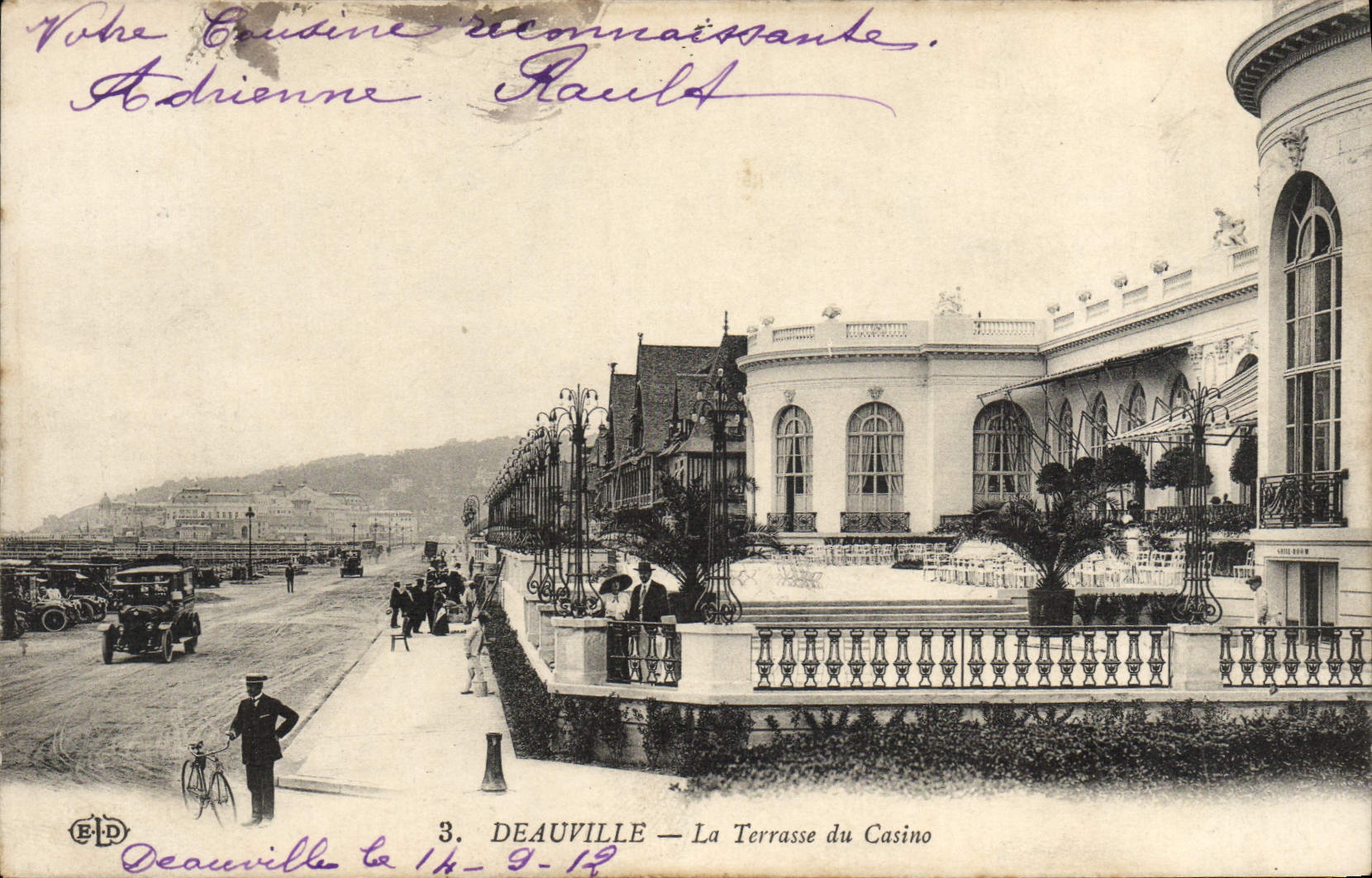 CPA Deauville La Terrasse du Casino