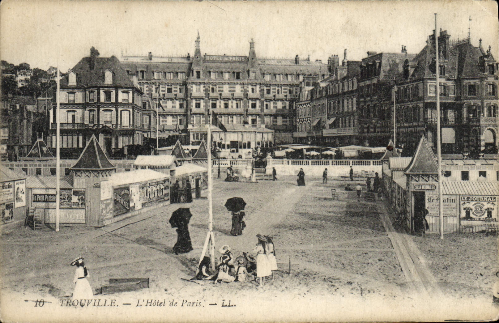 Hotel de Deauville de la POSTAL de la VENDIMIA de apuestas