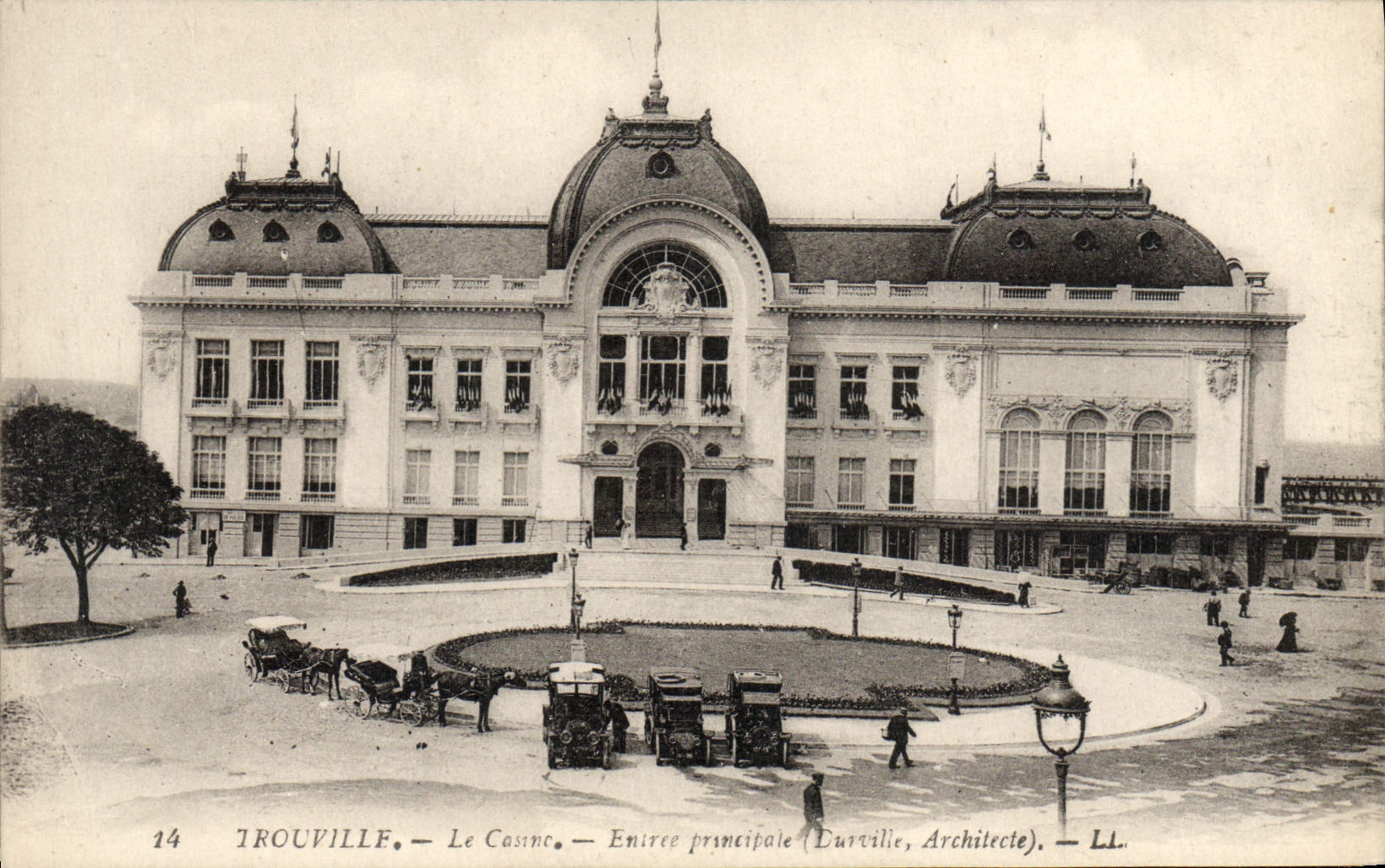 CPA Trouville Le Casino Entree principale