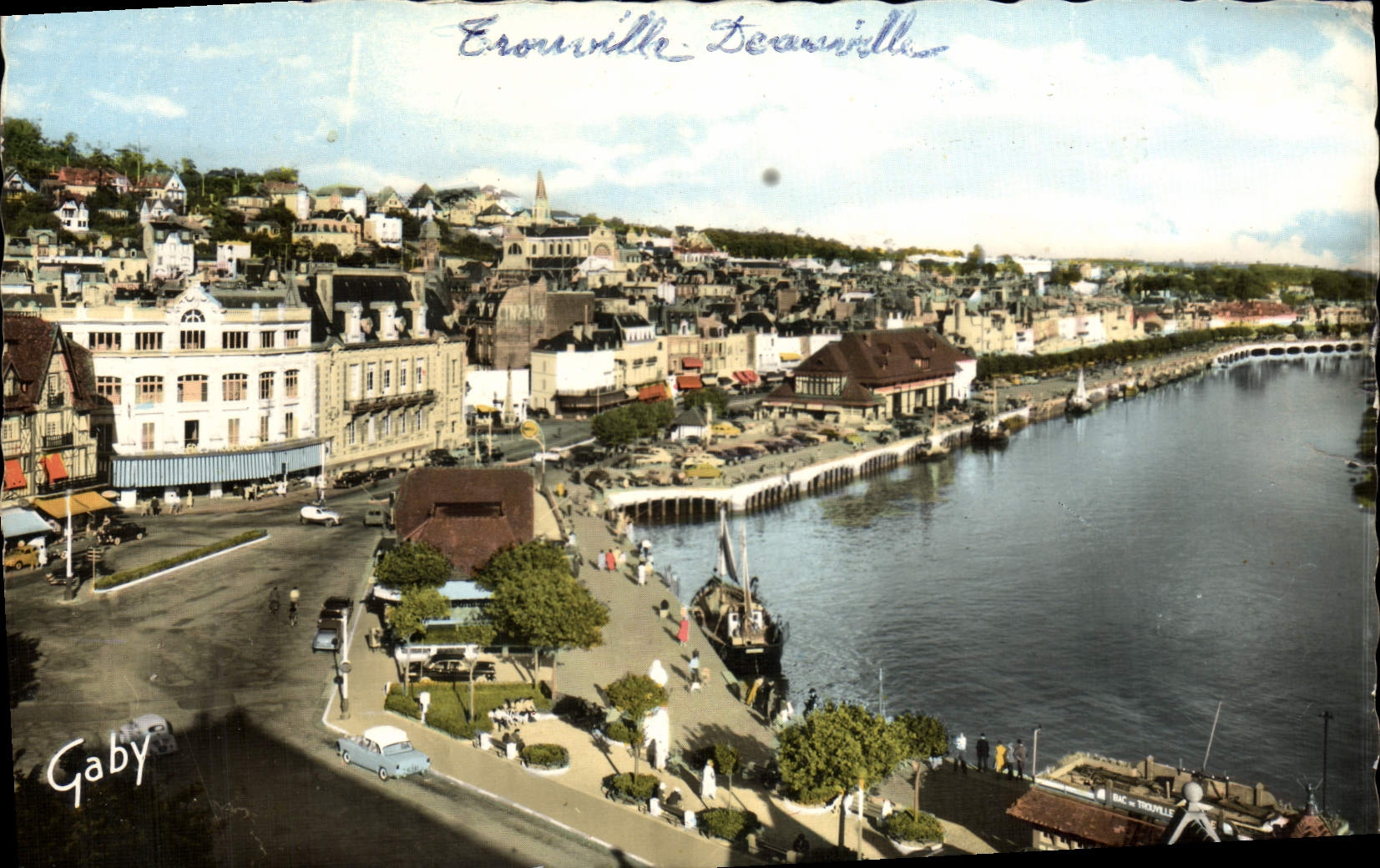 POSTAL MODERNA opinión de Trouville Deauville