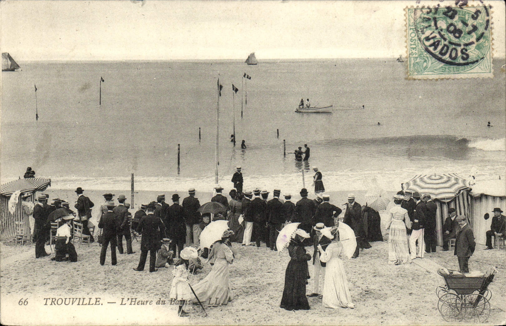 CPA Trouville L'Heure du Bain