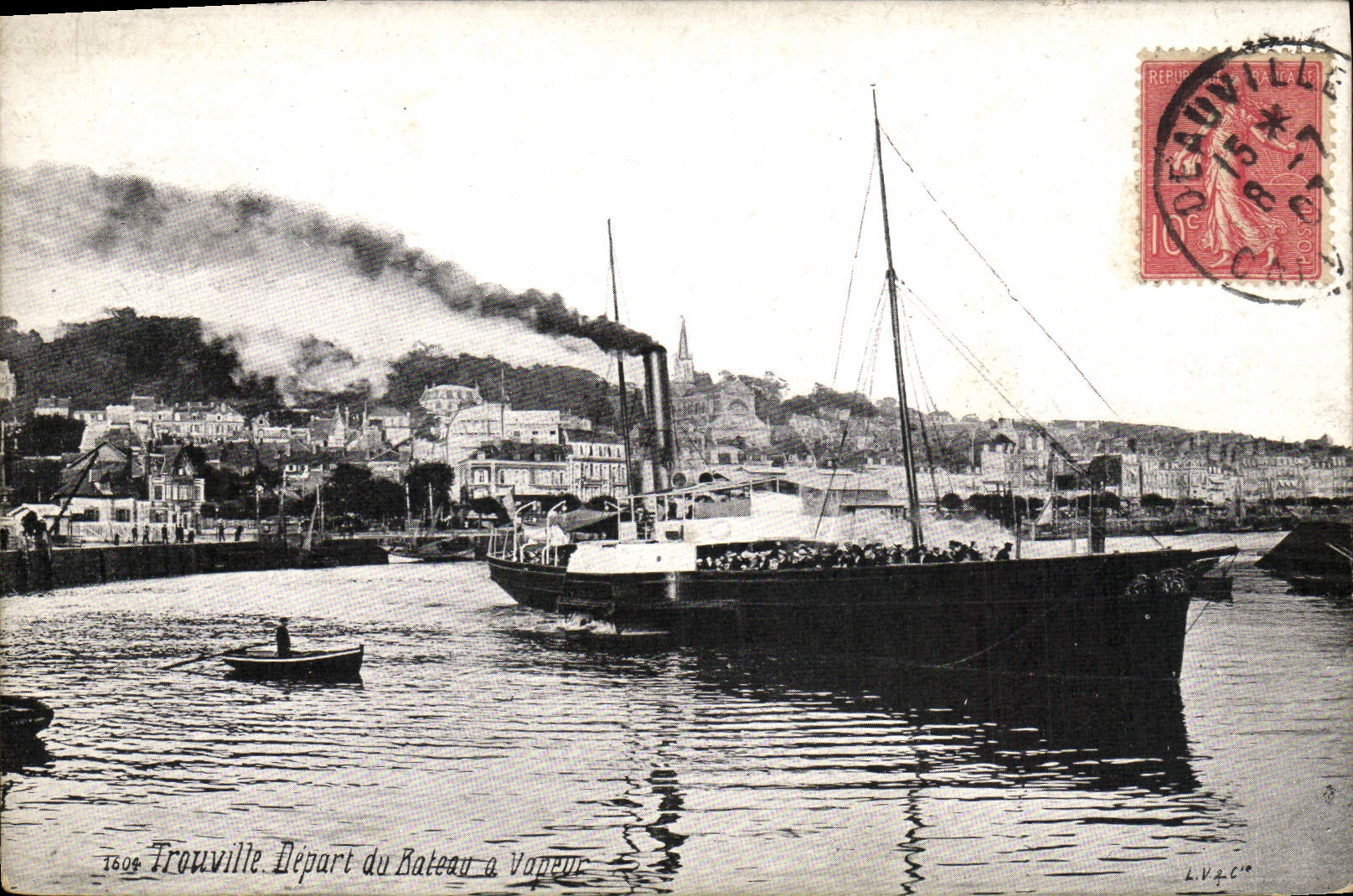 La POSTAL Trouville de la VENDIMIA sale del vapor