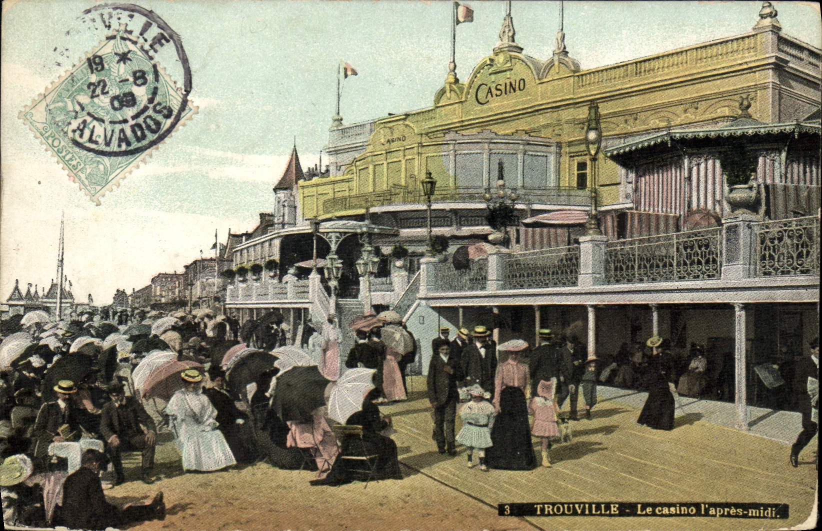 CPA Trouville Le casino l'apres midi