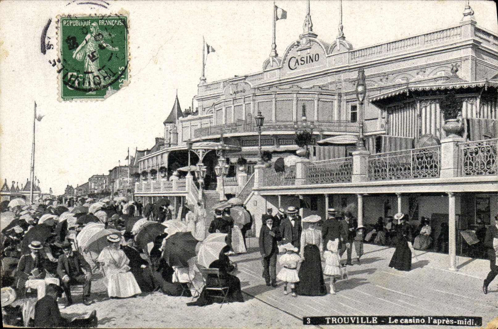 CPA Trouville Le casino l'apres midi
