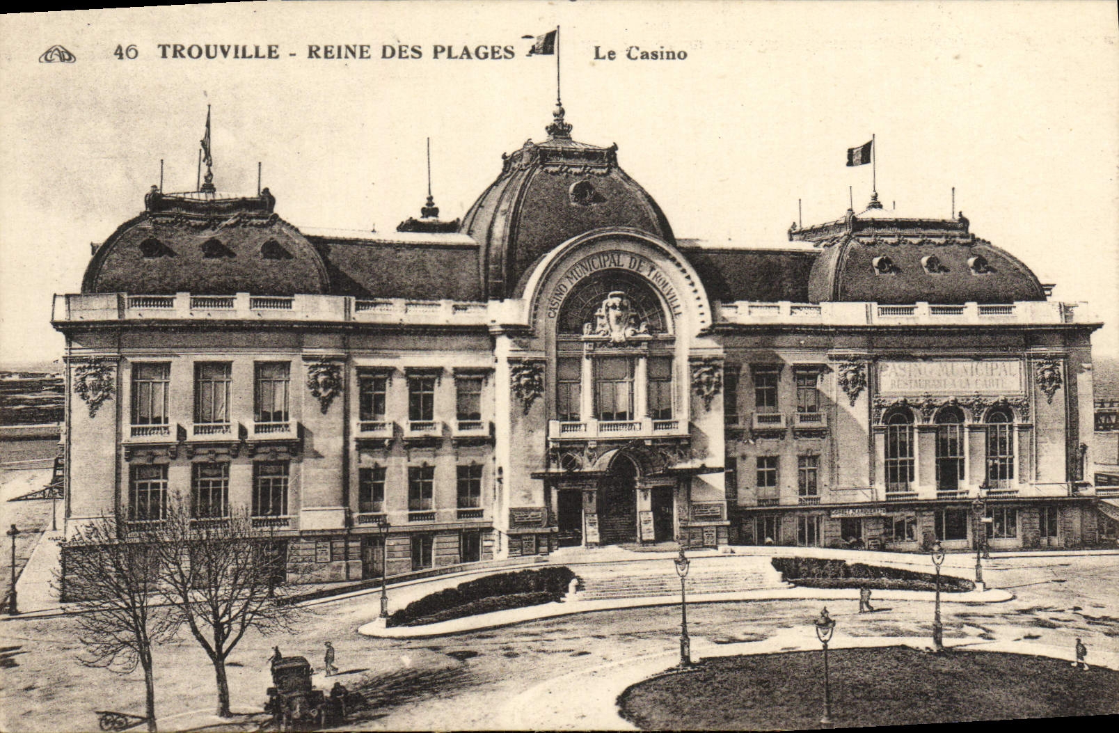 CPA Trouville Reine des plages le casino