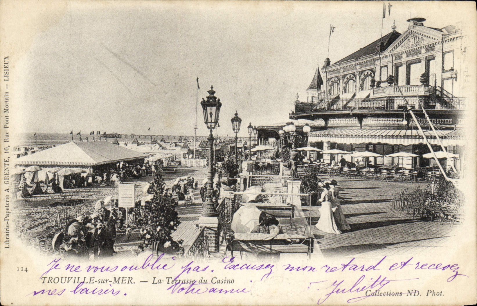 CPA Trouville Sur mer la terrasse du casino