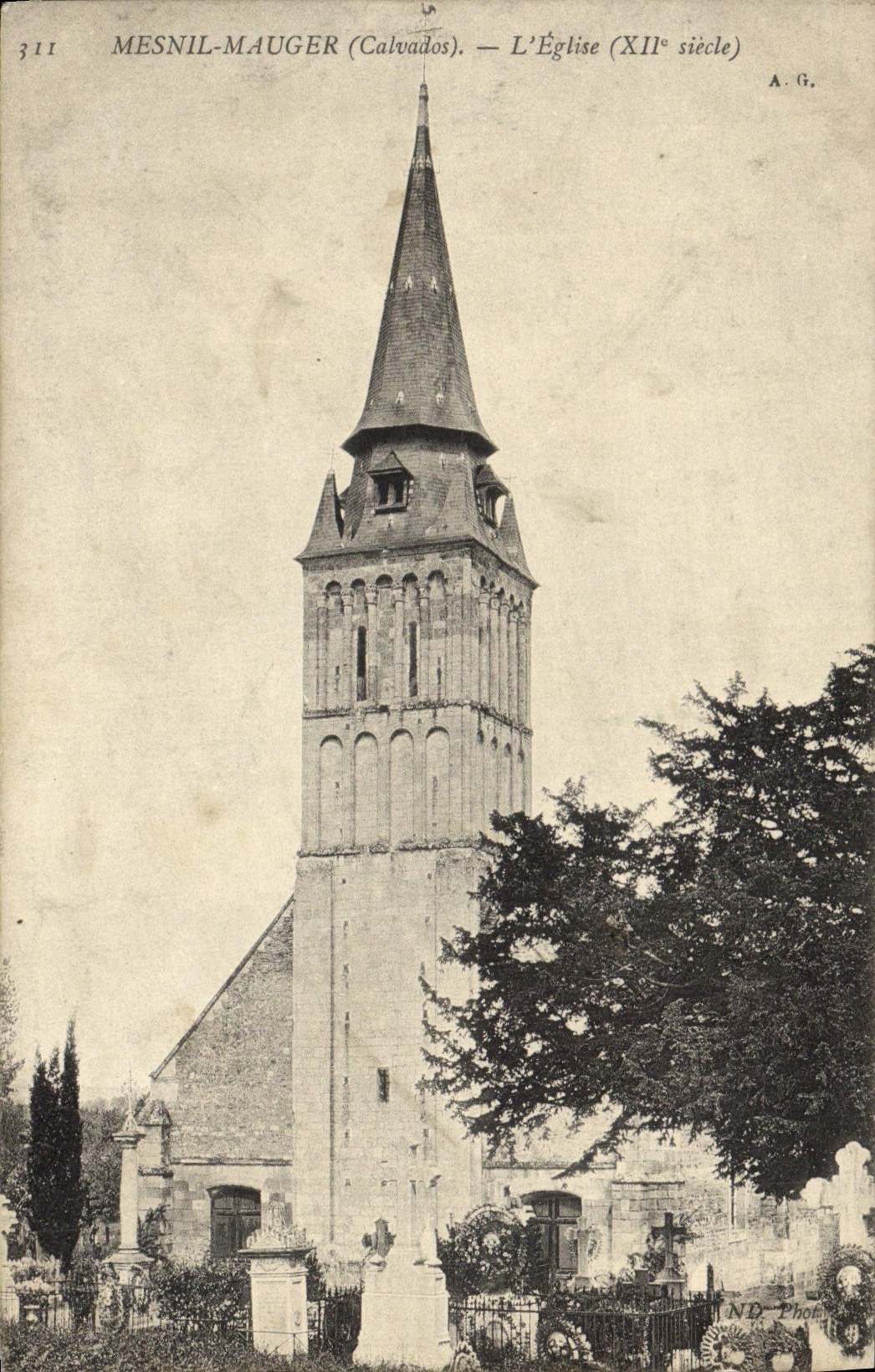 CPA Mesnil Mauger L'eglise