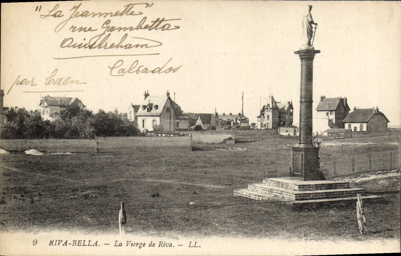 VINTAGE POSTCARD Riva bleated the virgin of Rivetted