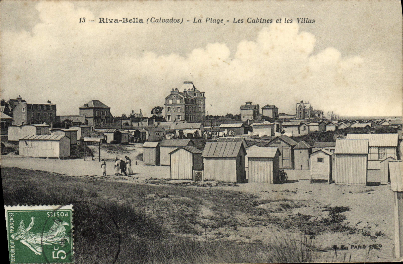 CPA Riva bella sur la plage les cabines et les villas