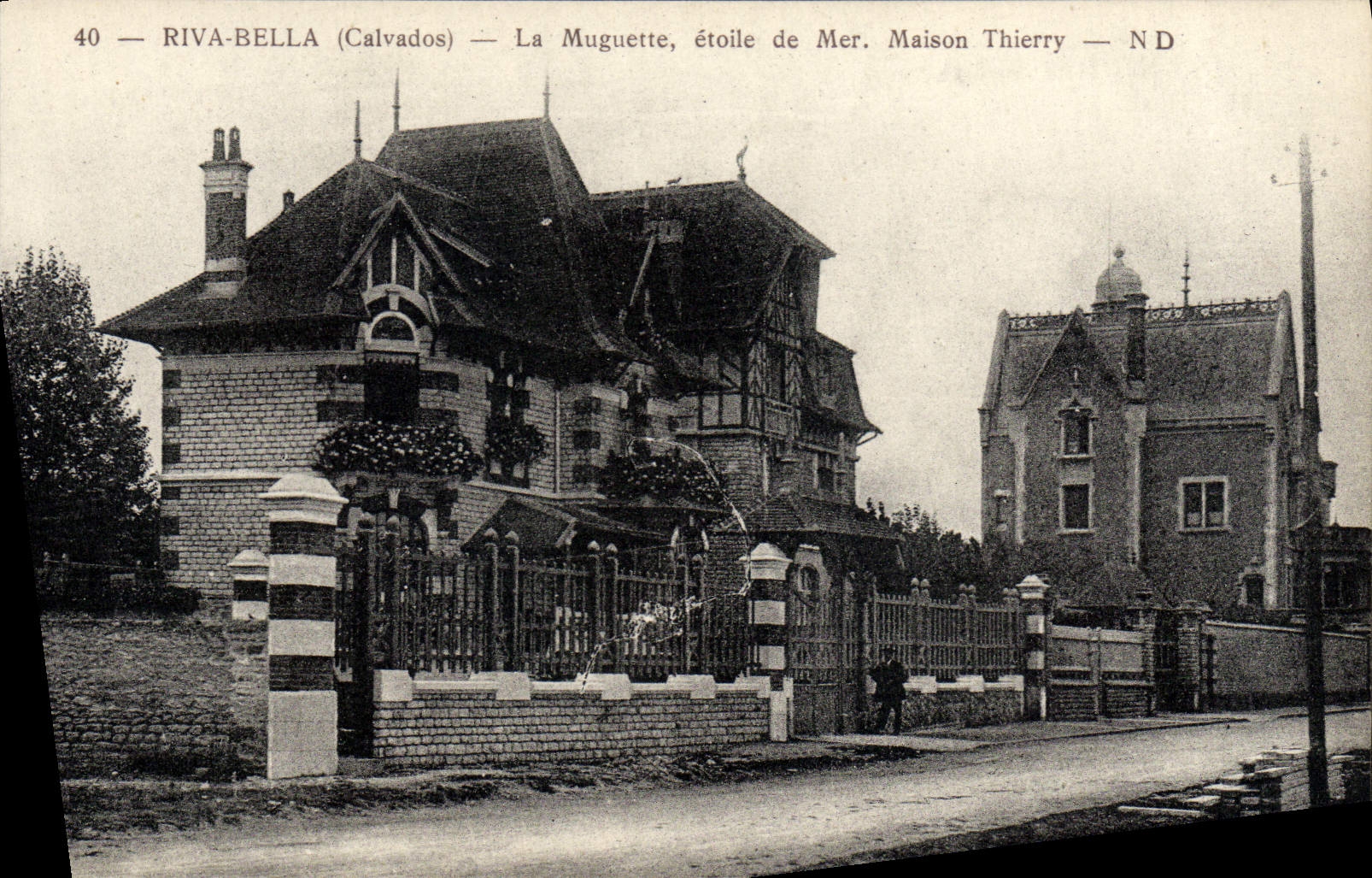 VINTAGE POSTCARD Riva bleated Muguette Etoile of sea Maison Thierry