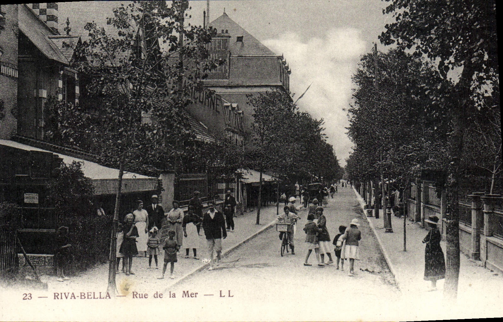 CPA Riva Bella rue de la mer