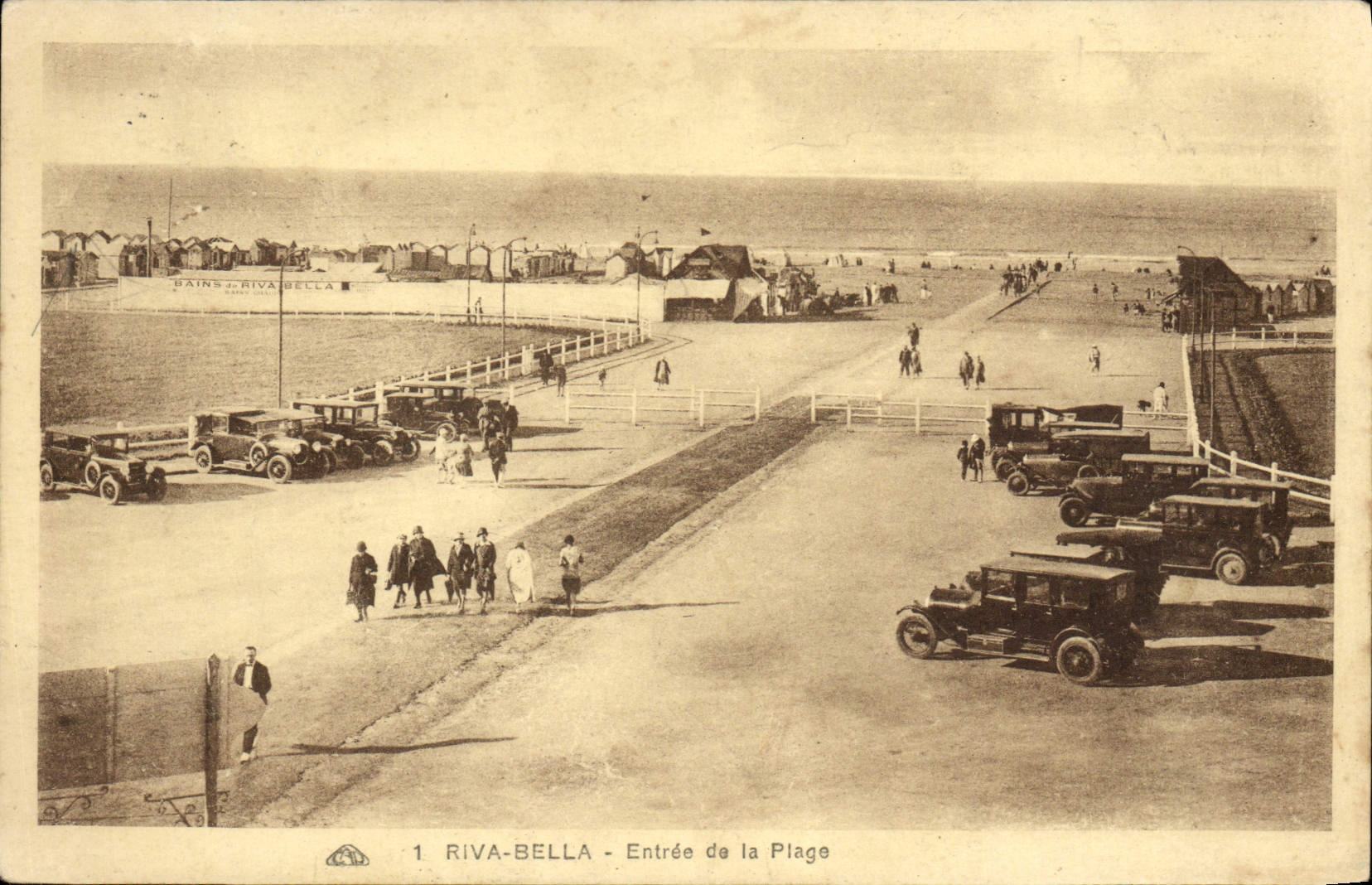 CPA Riva Bella Entree de la plage