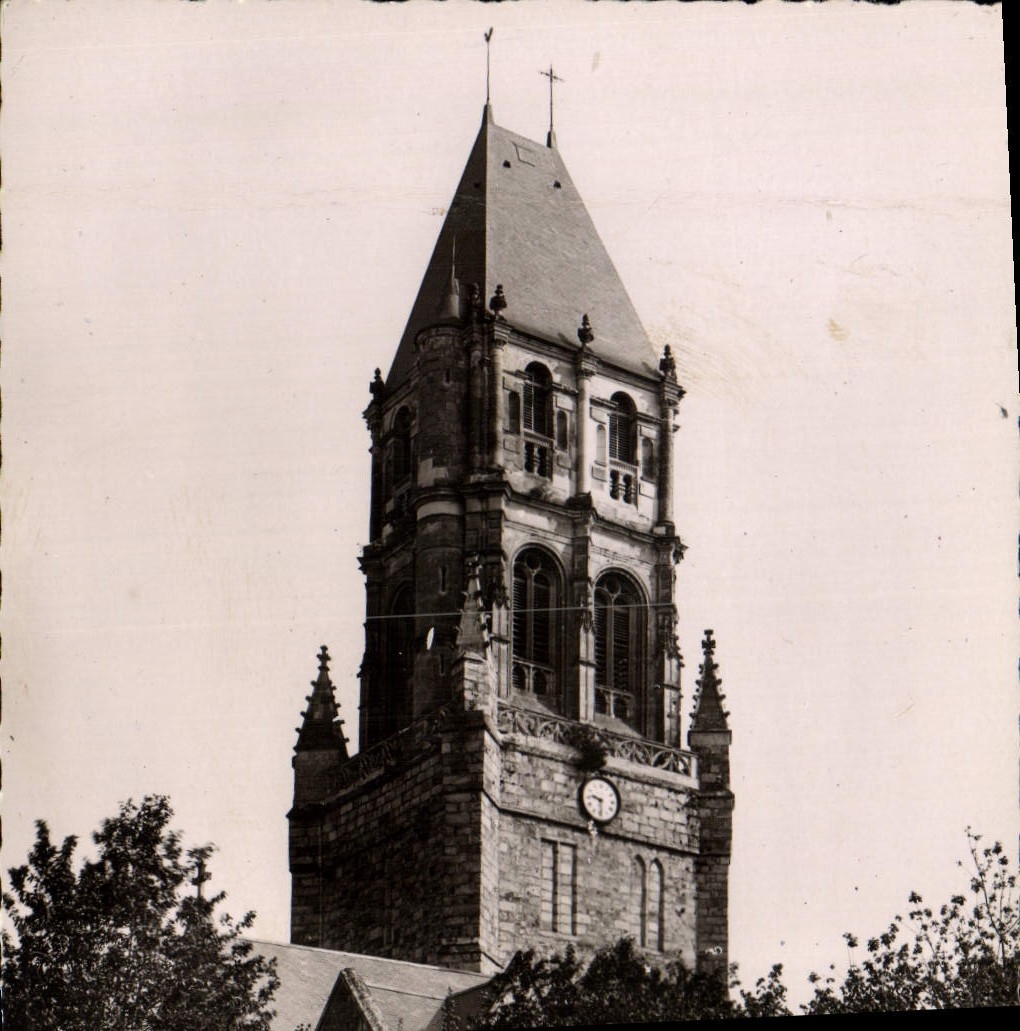 MODERN CARD Orbec Church our lady Tower