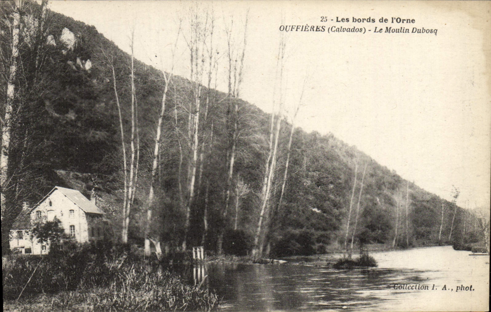 VINTAGE POSTCARD edges of Orne Ouffieres the Dubosq Mill
