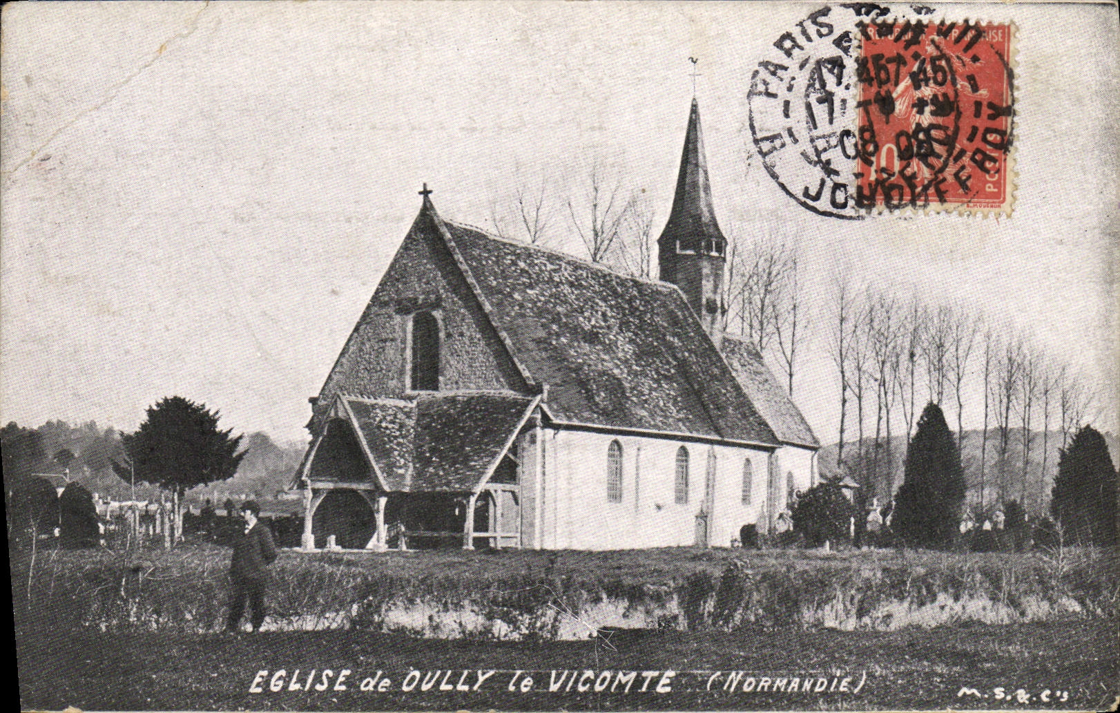VINTAGE POSTCARD Church of oully the Viscount