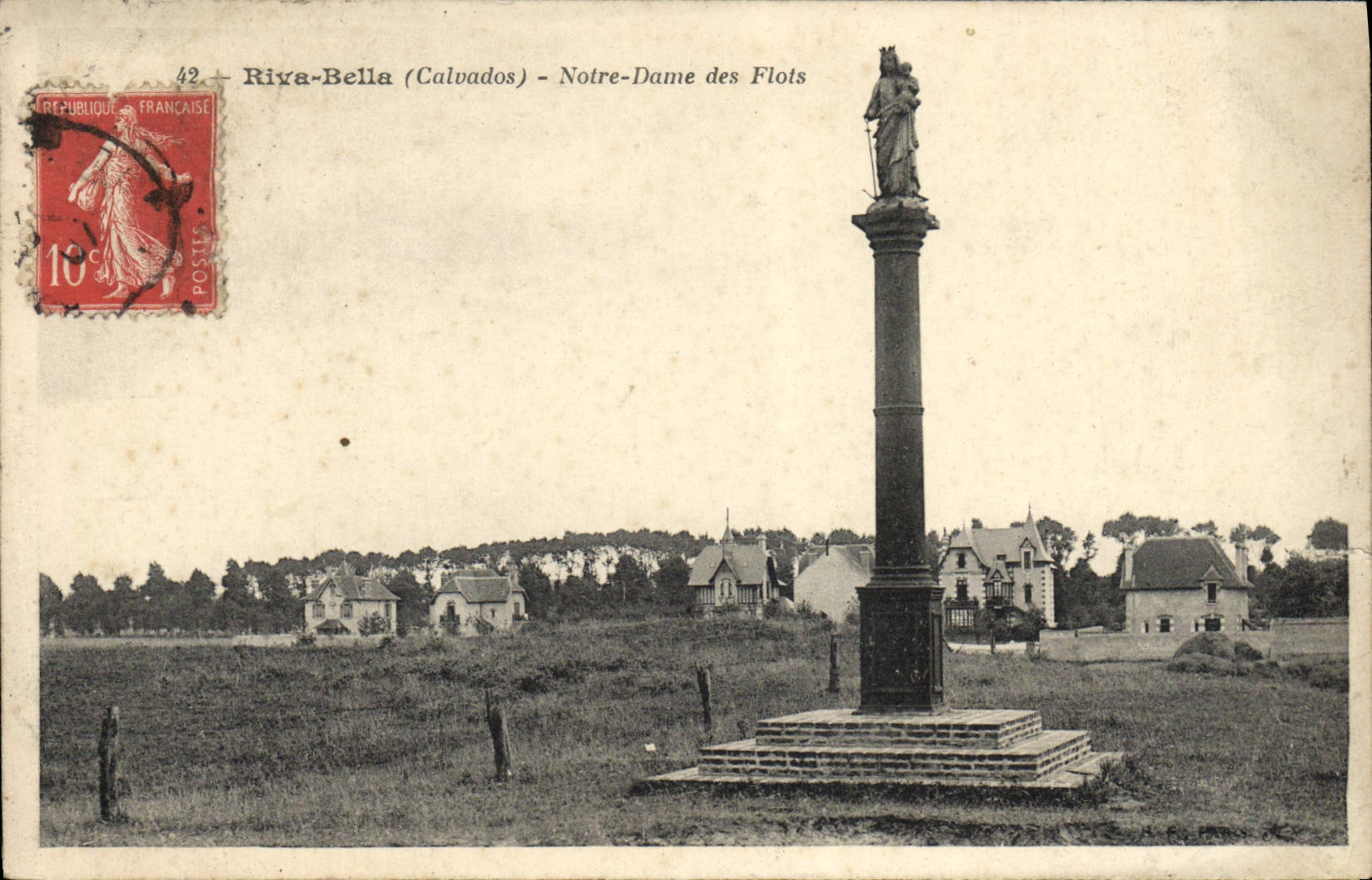 VINTAGE POSTCARD Riva bleated Our lady of the floods