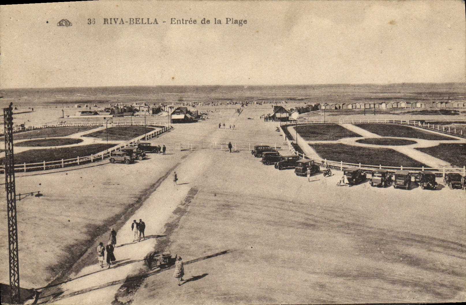 CPA Riva Bella Entree de la plage