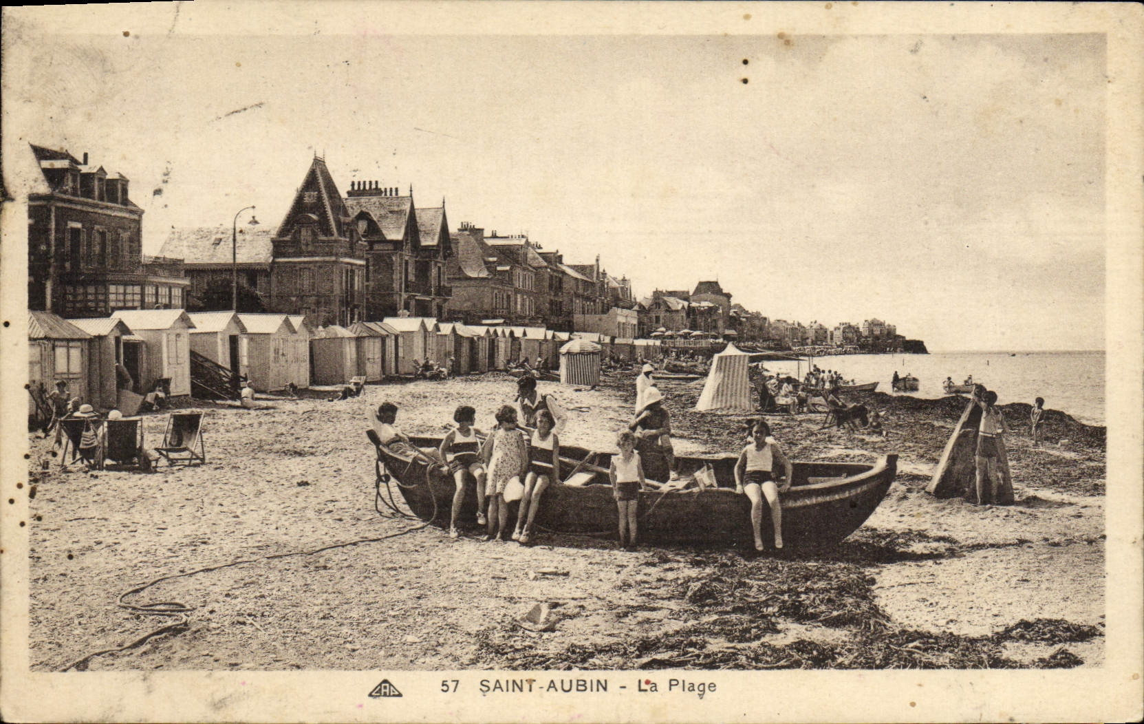 CPA St Aubin La Plage