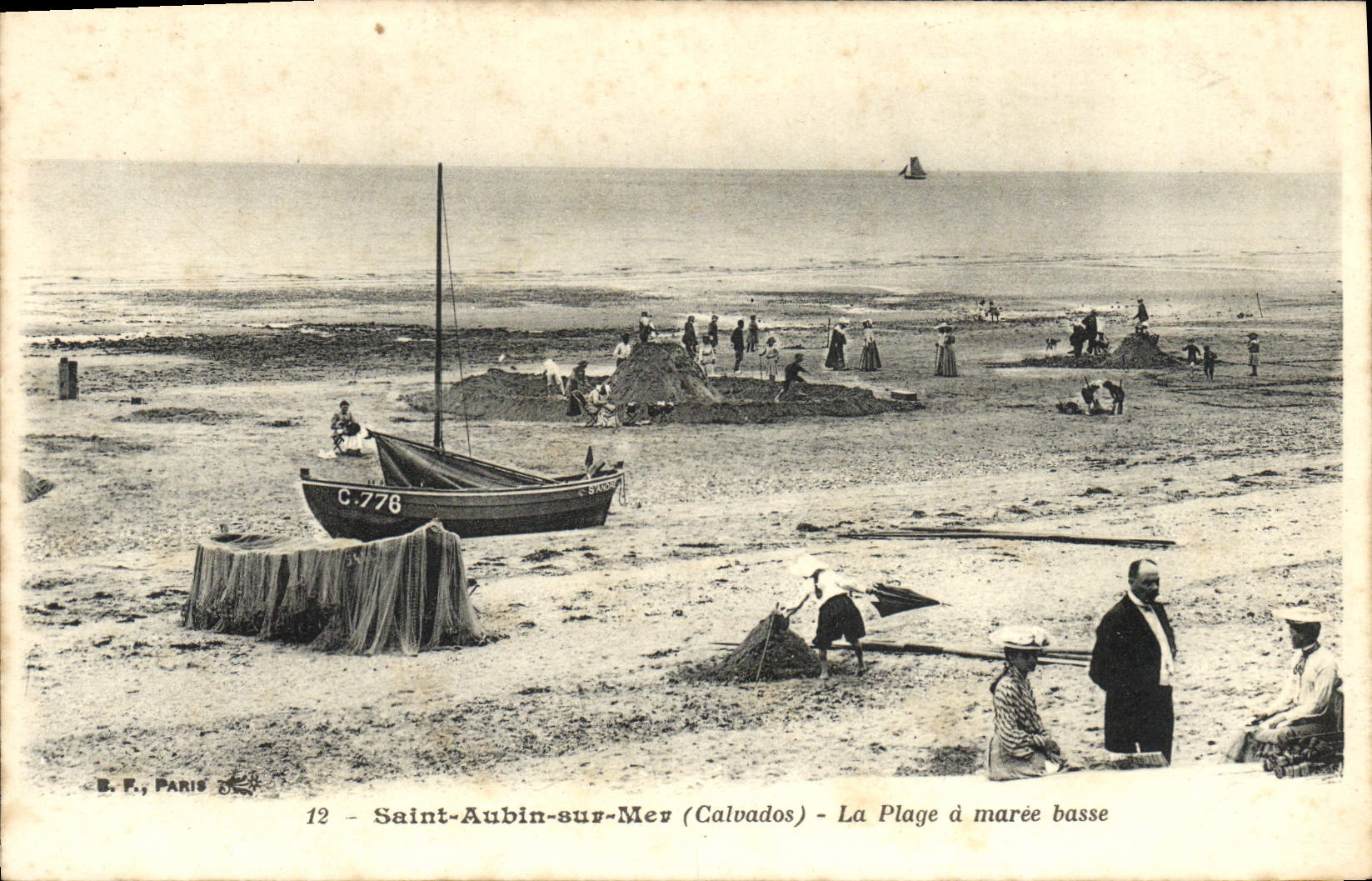 CPA Saint Aubin sur Mer La Plage a Maree Basse