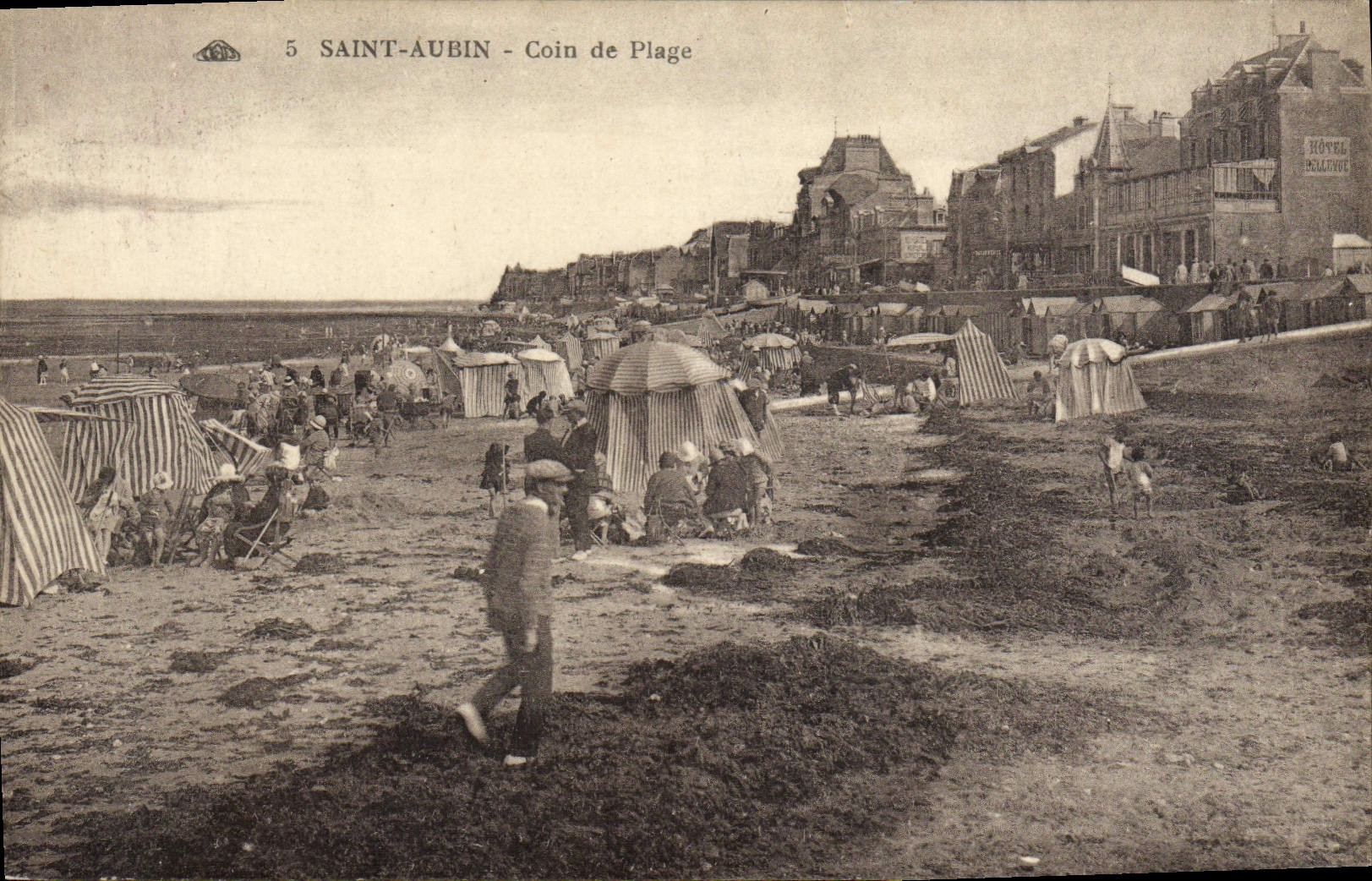 CPA Saint Aubin Coin de Plage