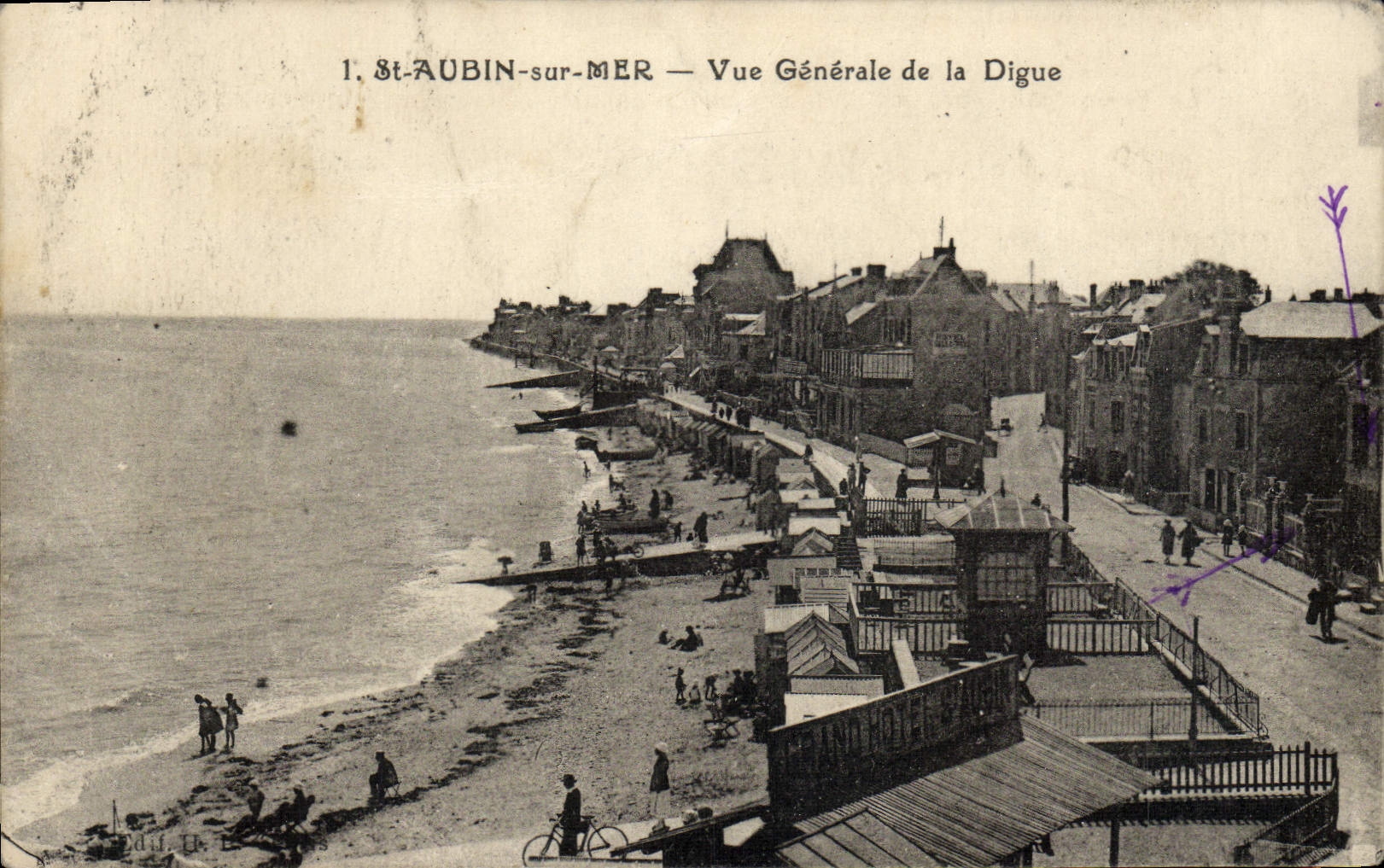 CPA Saint Aubin Vue Generale de la Digue