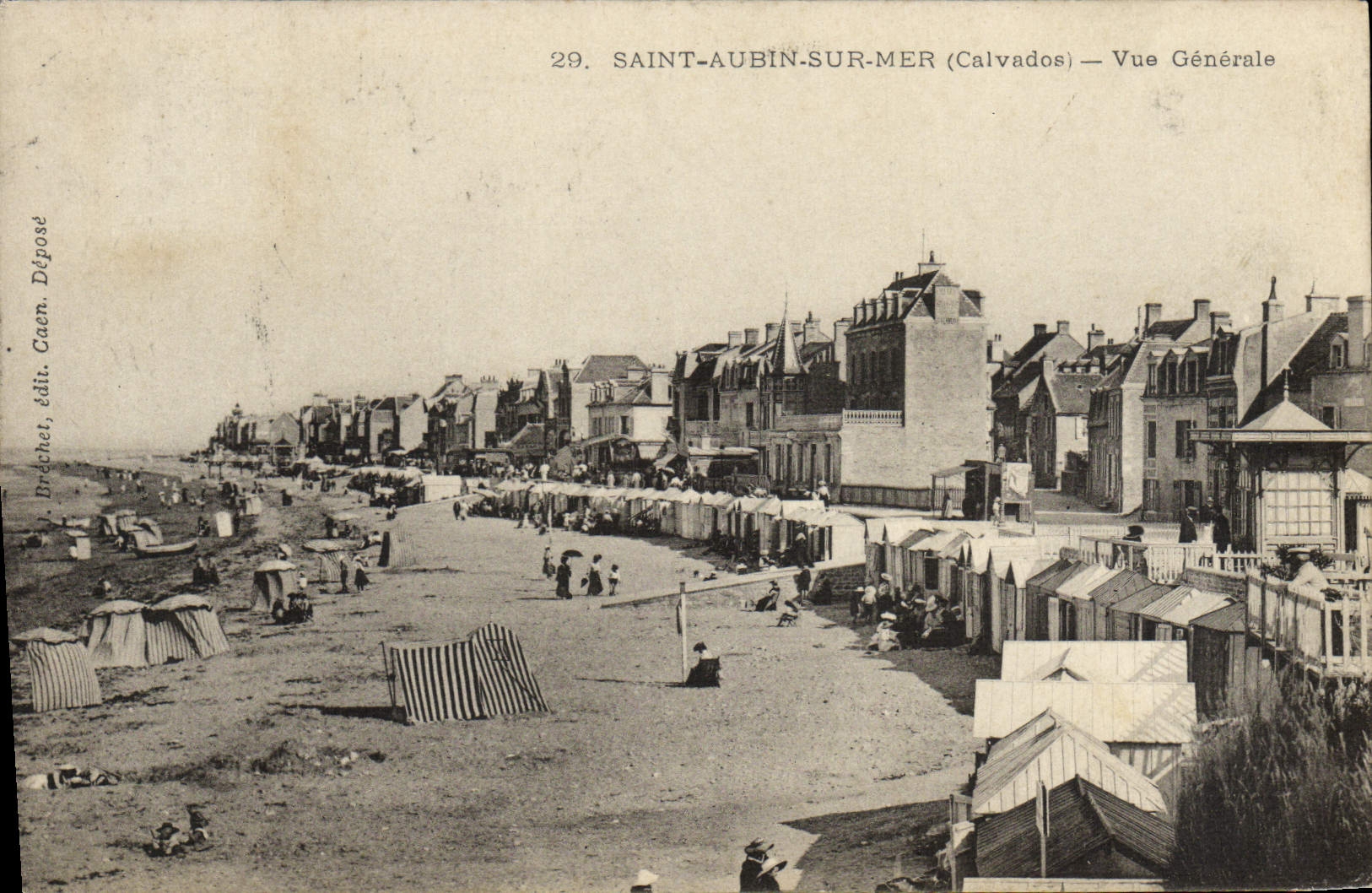 VINTAGE POSTCARD Holy Aubin on Sea View