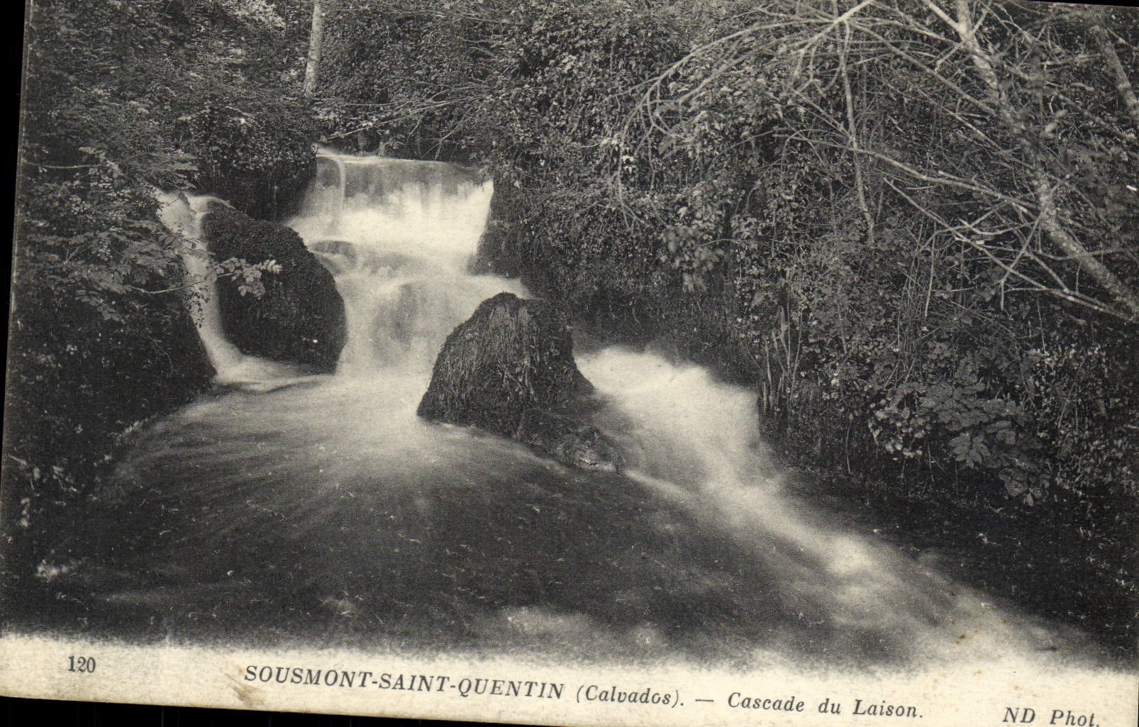 CPA Sousmont Saint Quentin Cascade du Laison