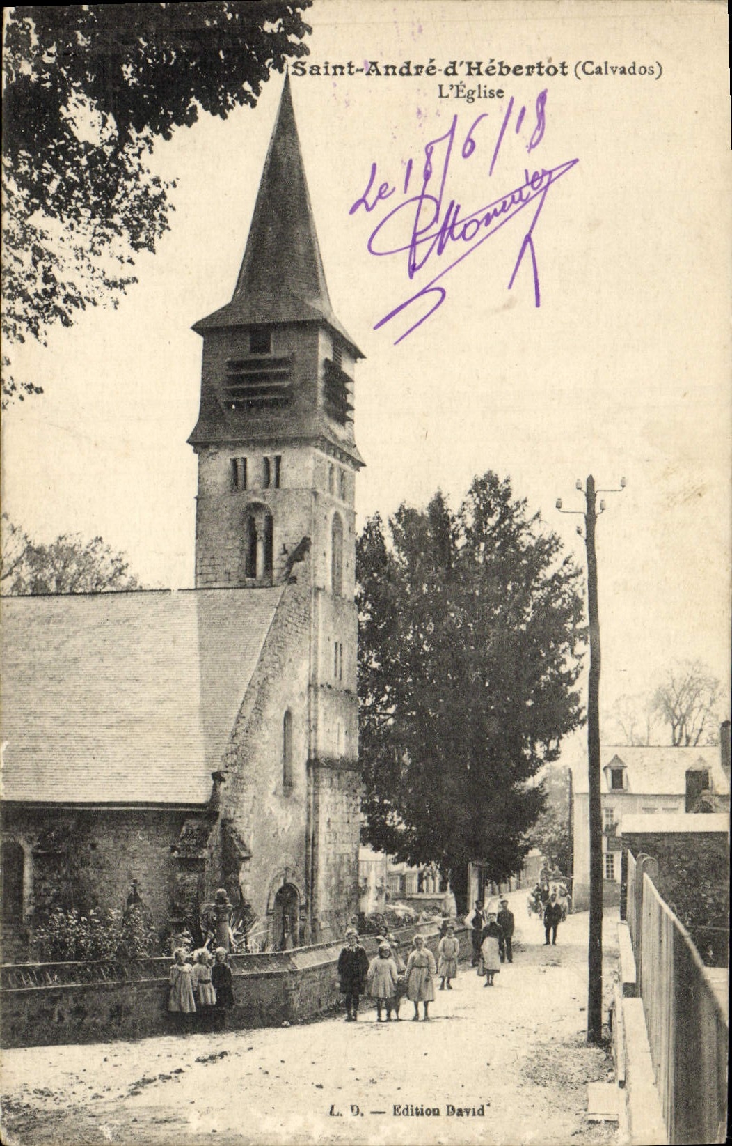 CPA Saint Andre d'Hebertot L'Eglise