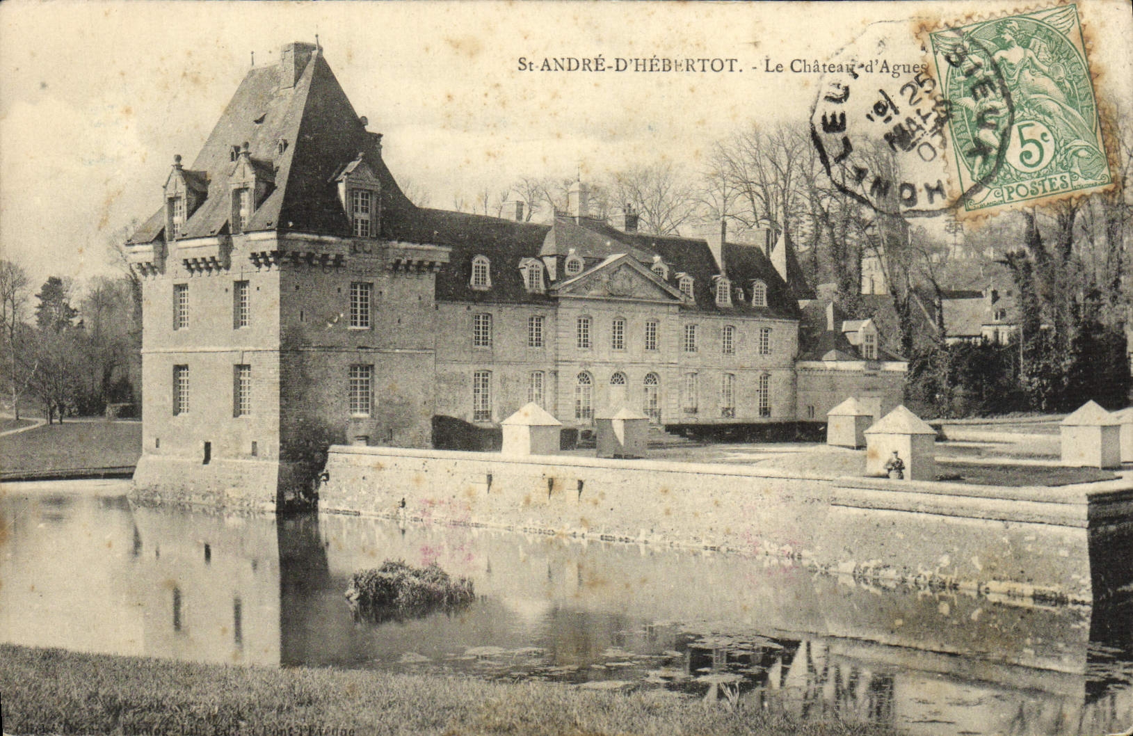 CPA Saint Andre d'Hebertot Le chateau
