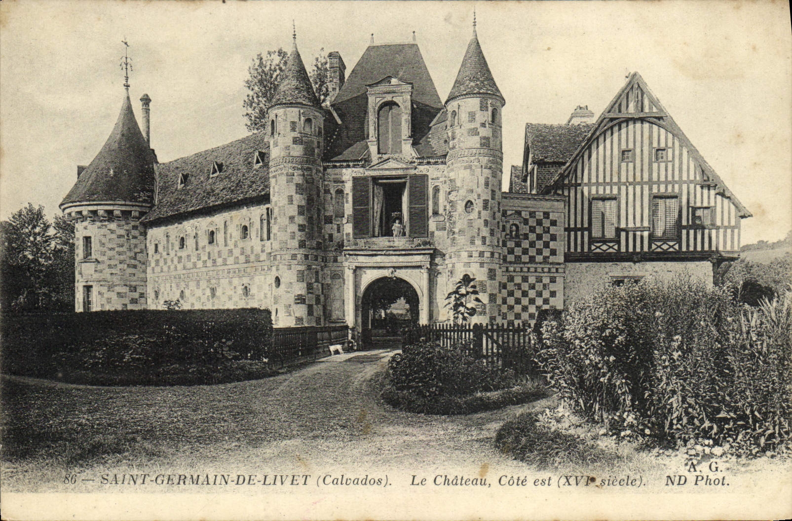 CPA Saint Germain de Livet Le chateau 