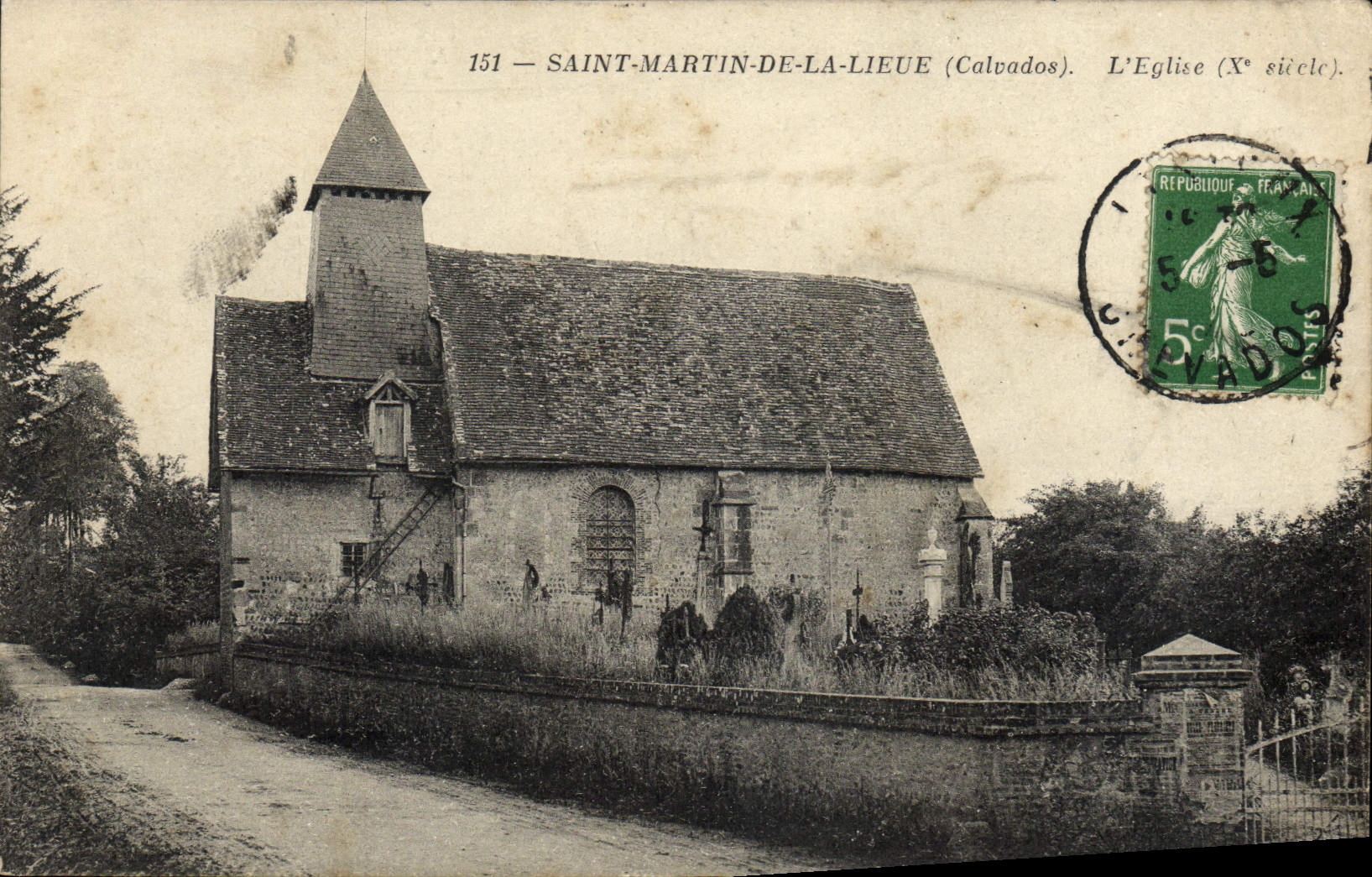 VINTAGE POSTCARD Holy Martin of the Mile the church