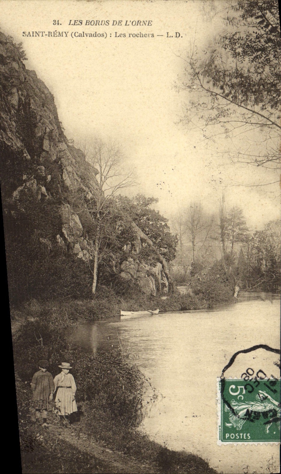 VINTAGE POSTCARD Holy Remy rocks