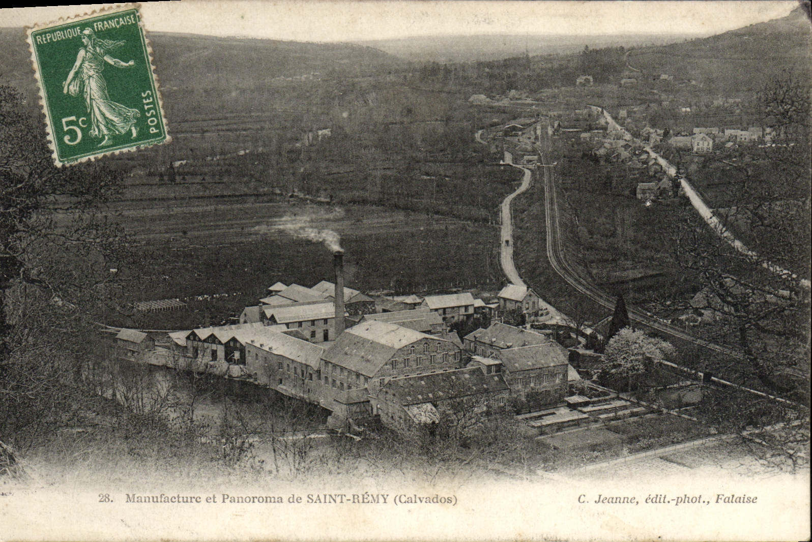 CPA Manufacture et panorama de Saint Remy
