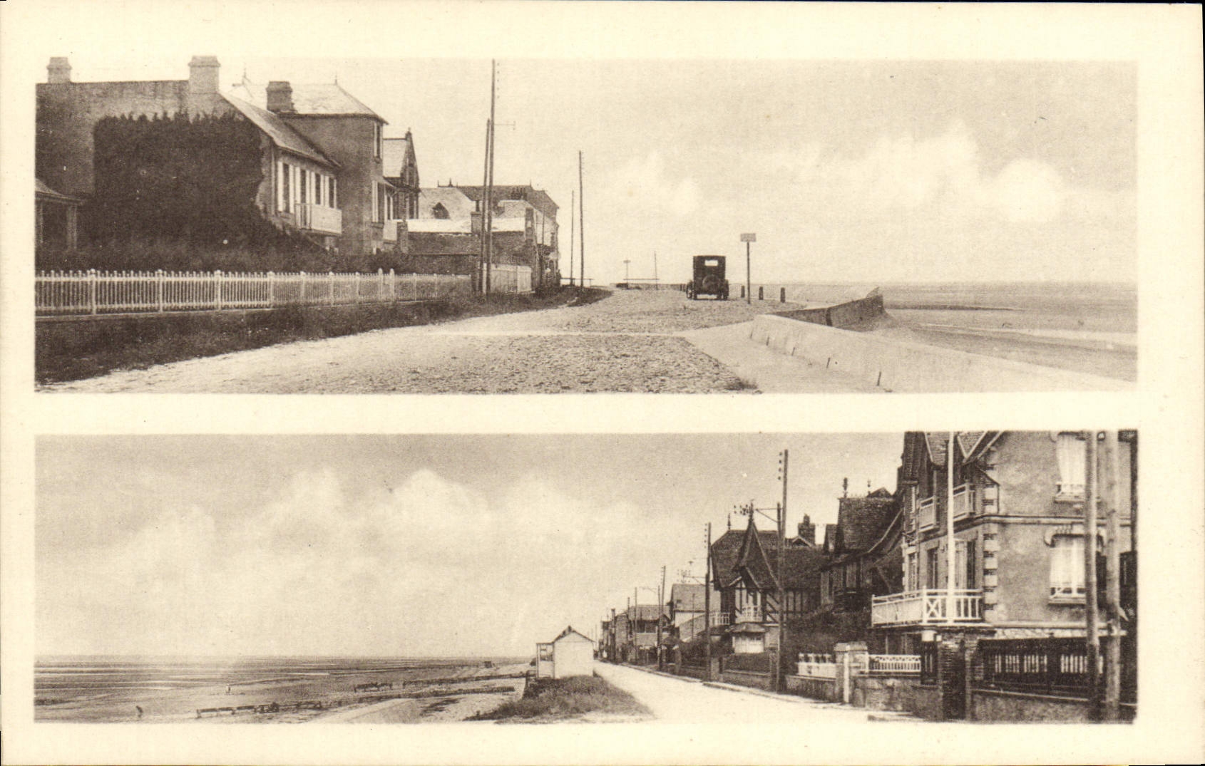 VINTAGE POSTCARD Guest house Provence Towards on Sea