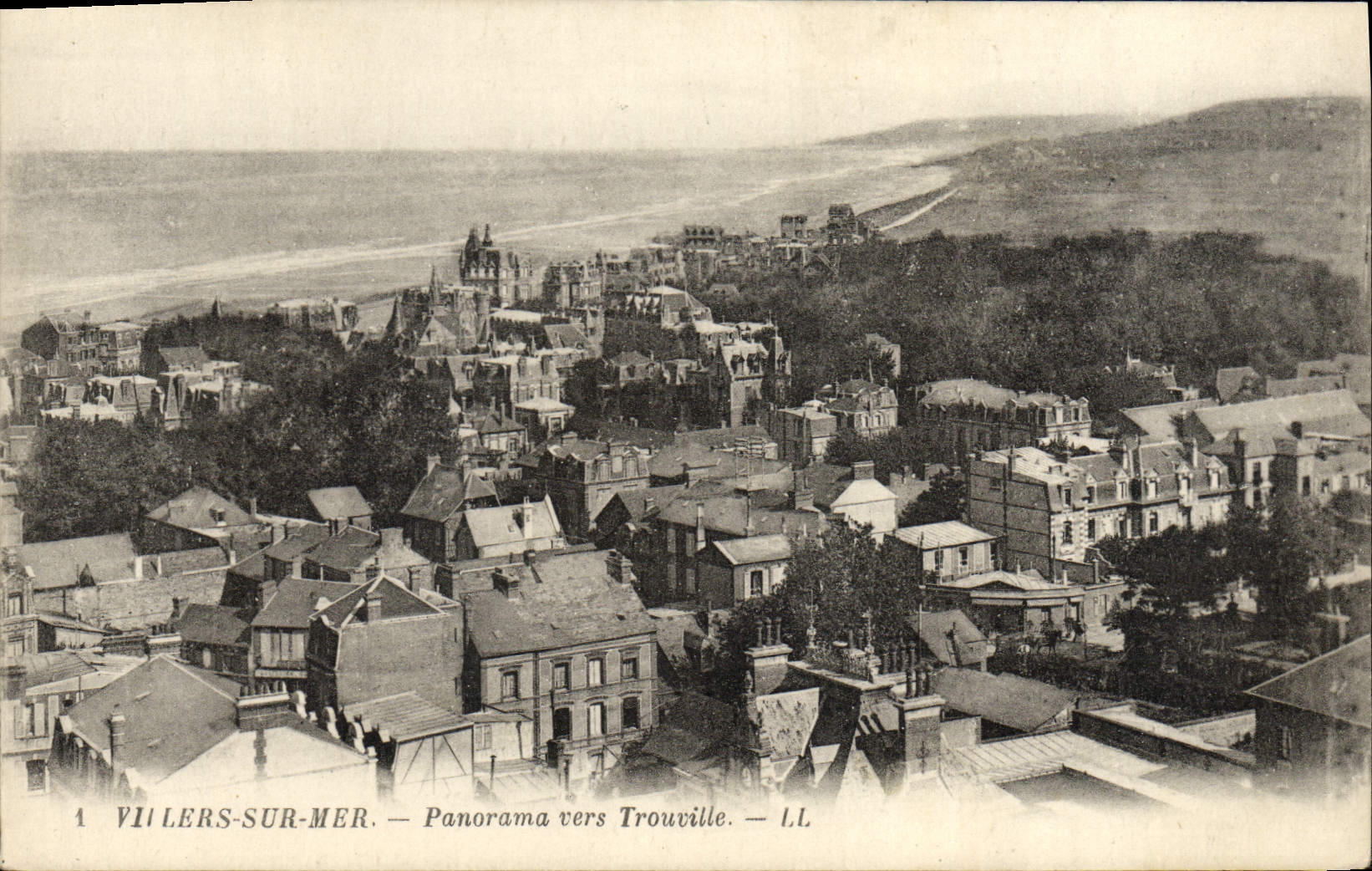 CPA Villers Sur Mer Panorama Vers Trouville