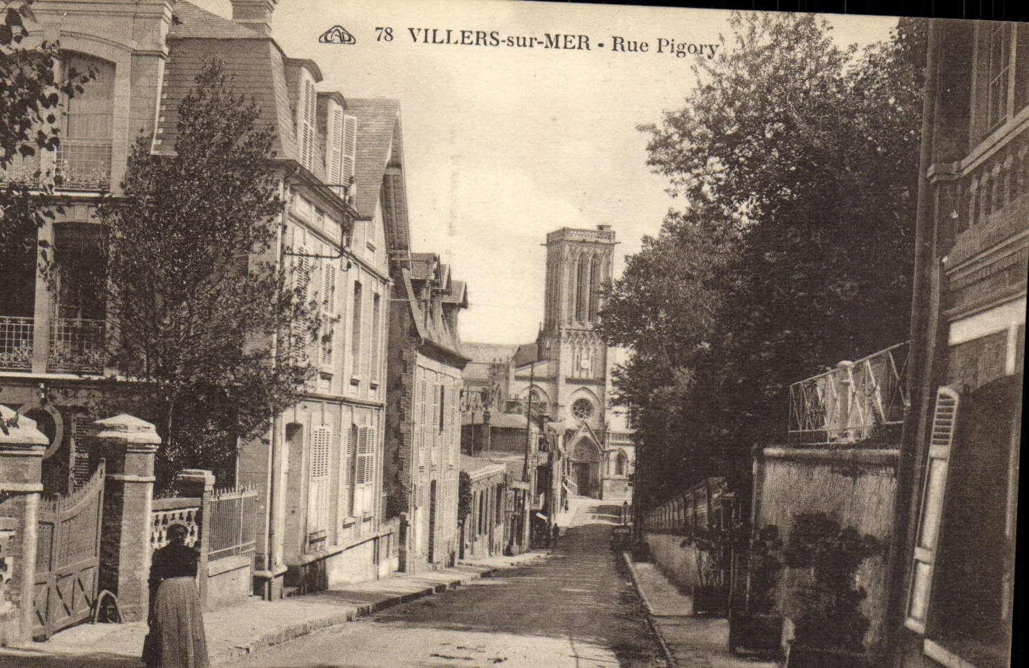 CPA Villers Sur Mer Rue Pigory