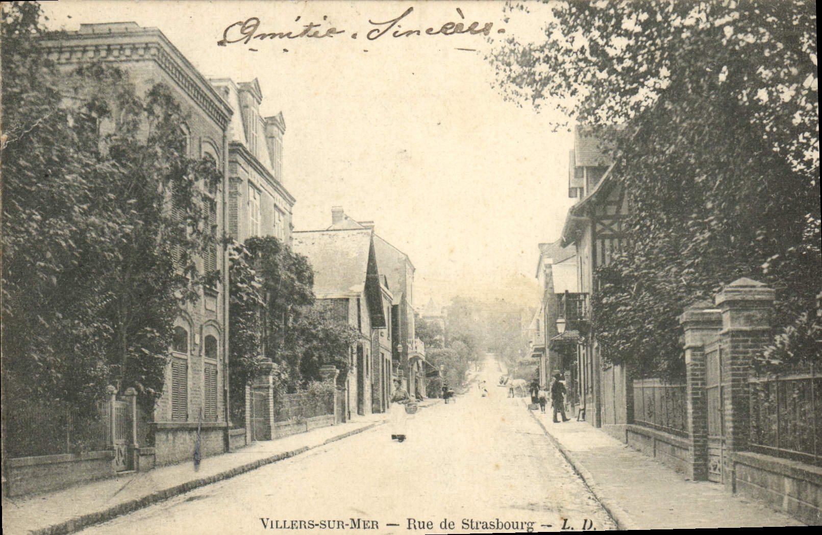 CPA Villers Sur Mer Rue de Strasbourg