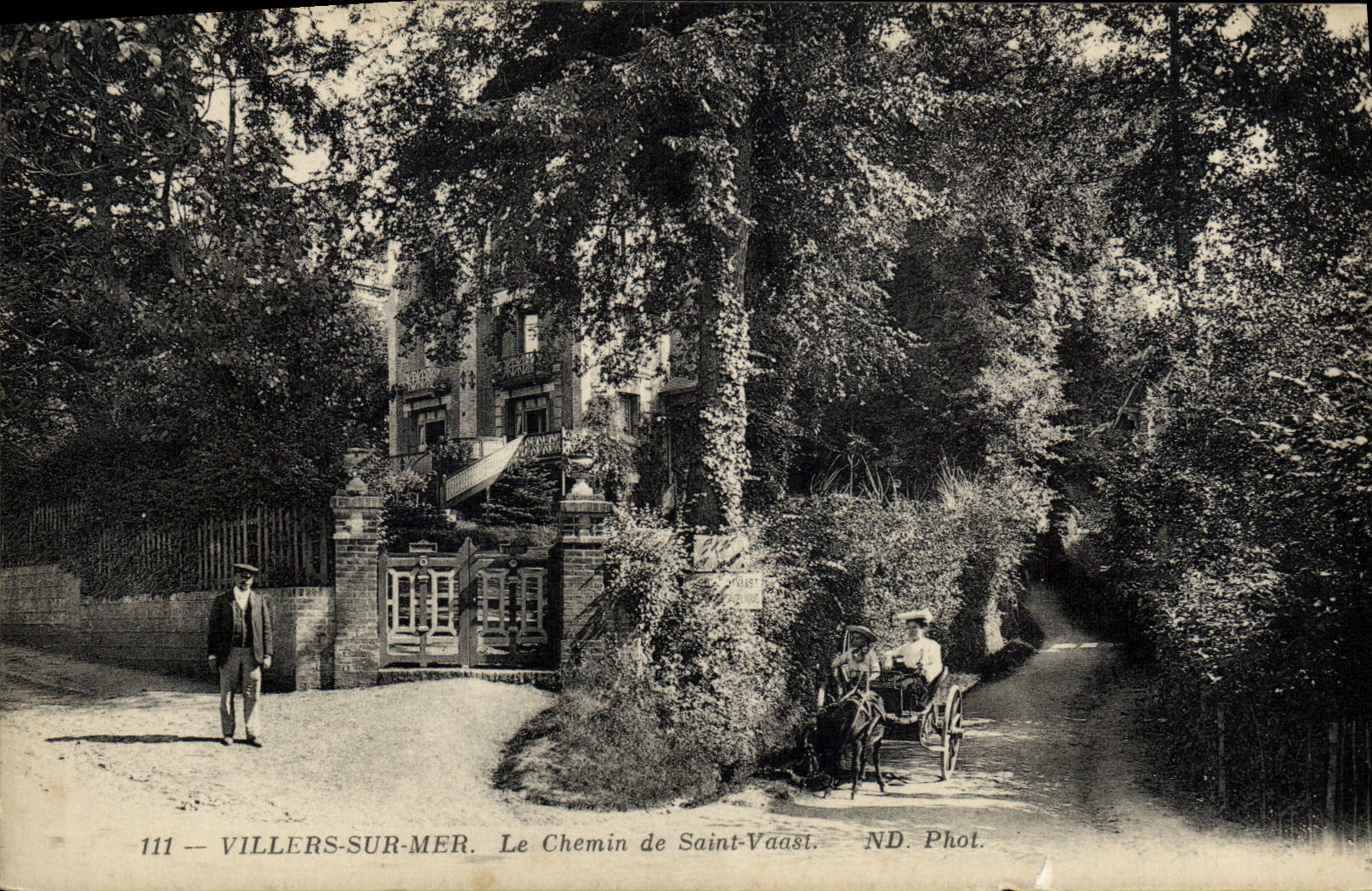 CPA Villers Sur Mer Le Chemin de Saint Vaast