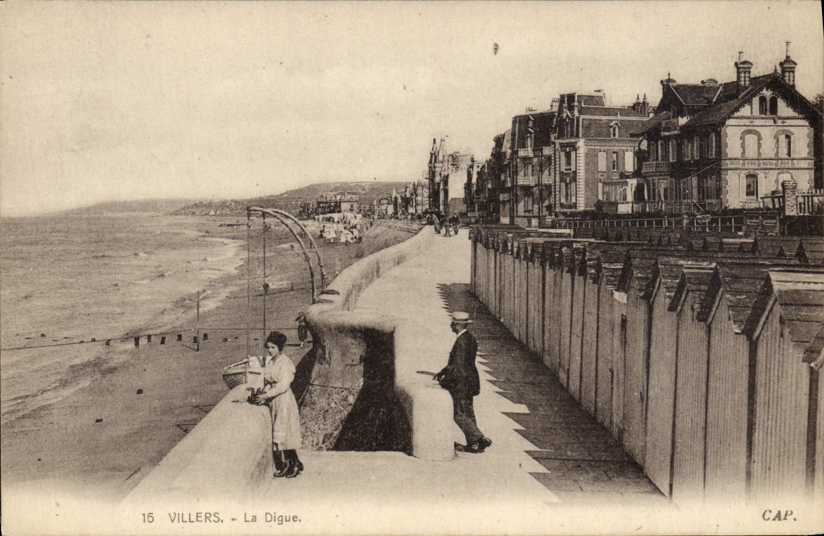 CPA Villers Sur Mer La Digue