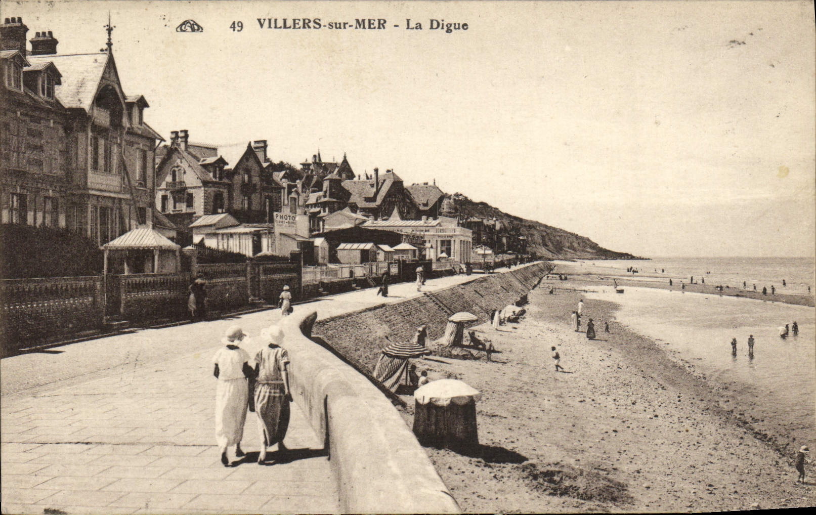 CPA Villers Sur Mer La Digue 