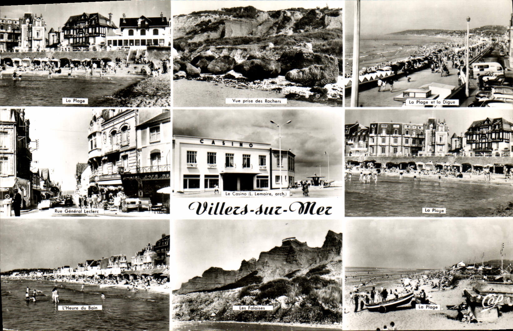 POSTAL MODERNA Villers en el mar la playa vista del casino de las rocas